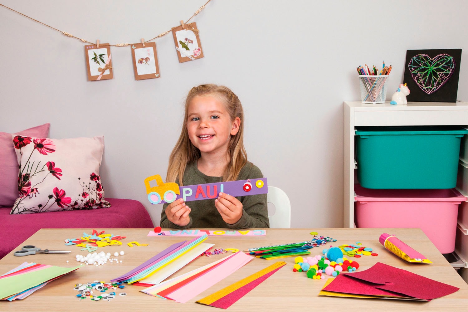 Lena® Kreativset »Bastelkoffer Jumbo, pink«