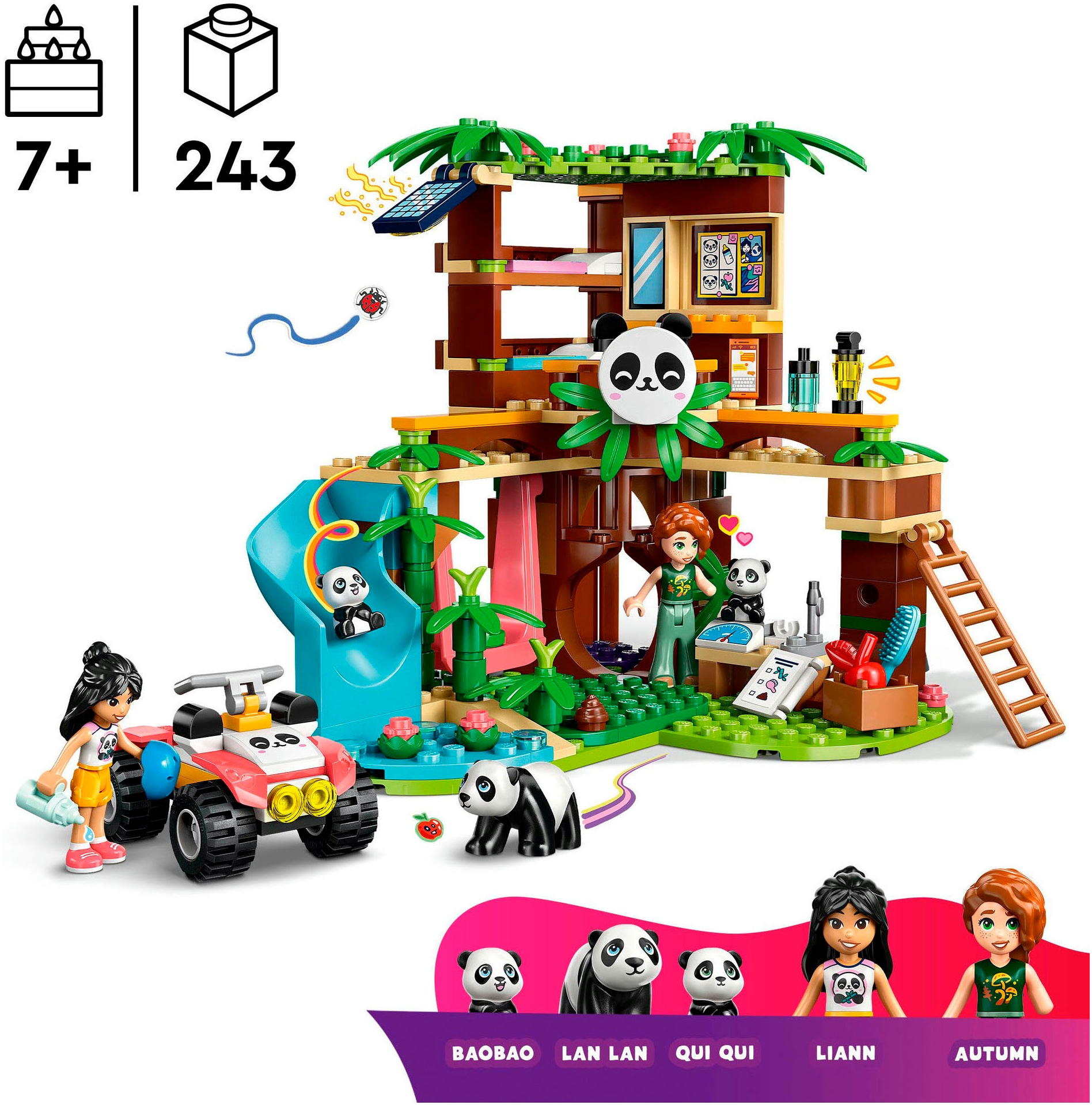 LEGO® Pions de construction »Panda-Pflegestation (42648), LEGO Friends« Made in Europe