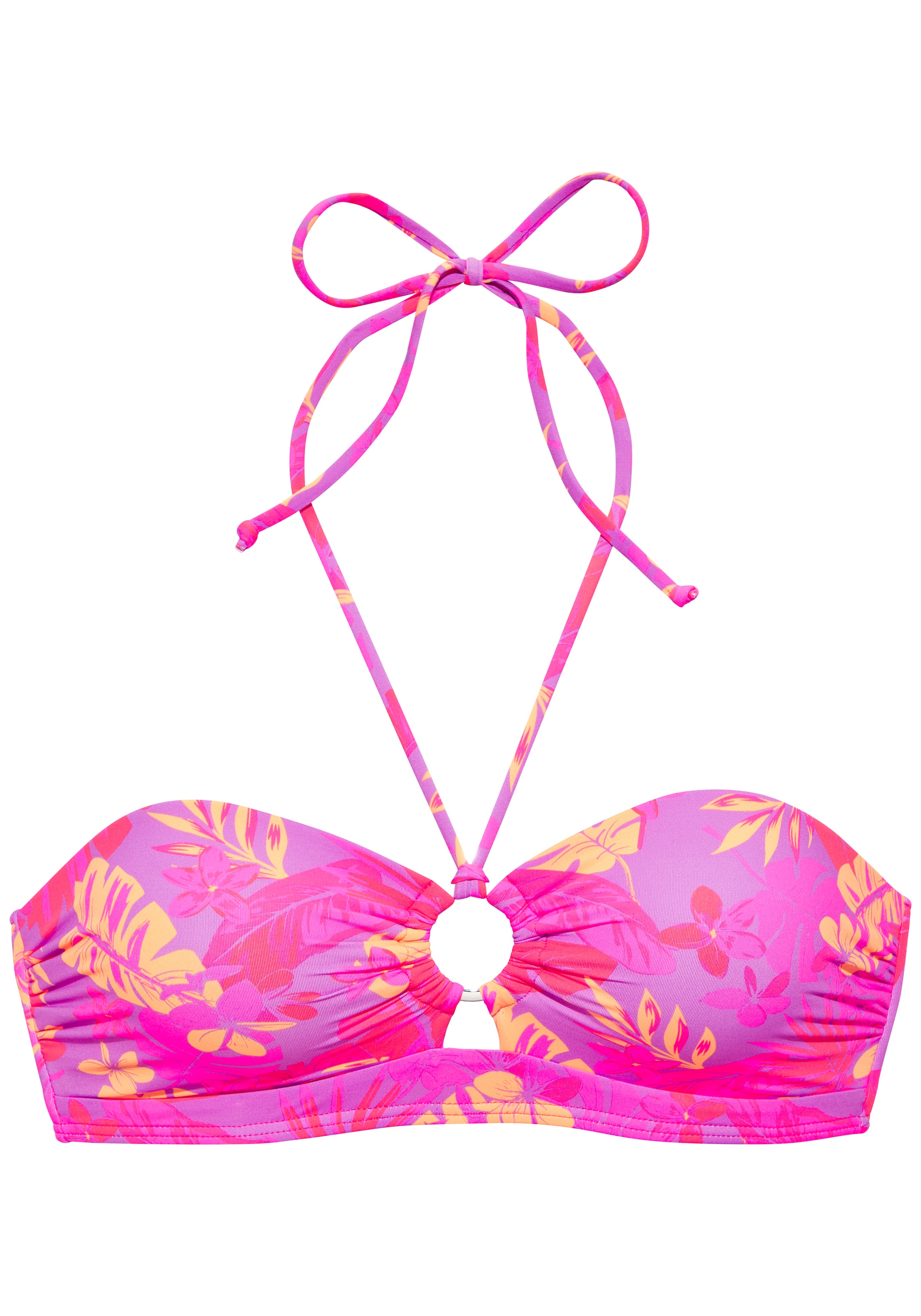 Venice Beach Top bikini bandeau »Kaitlyn« avec imprimé floral intégral