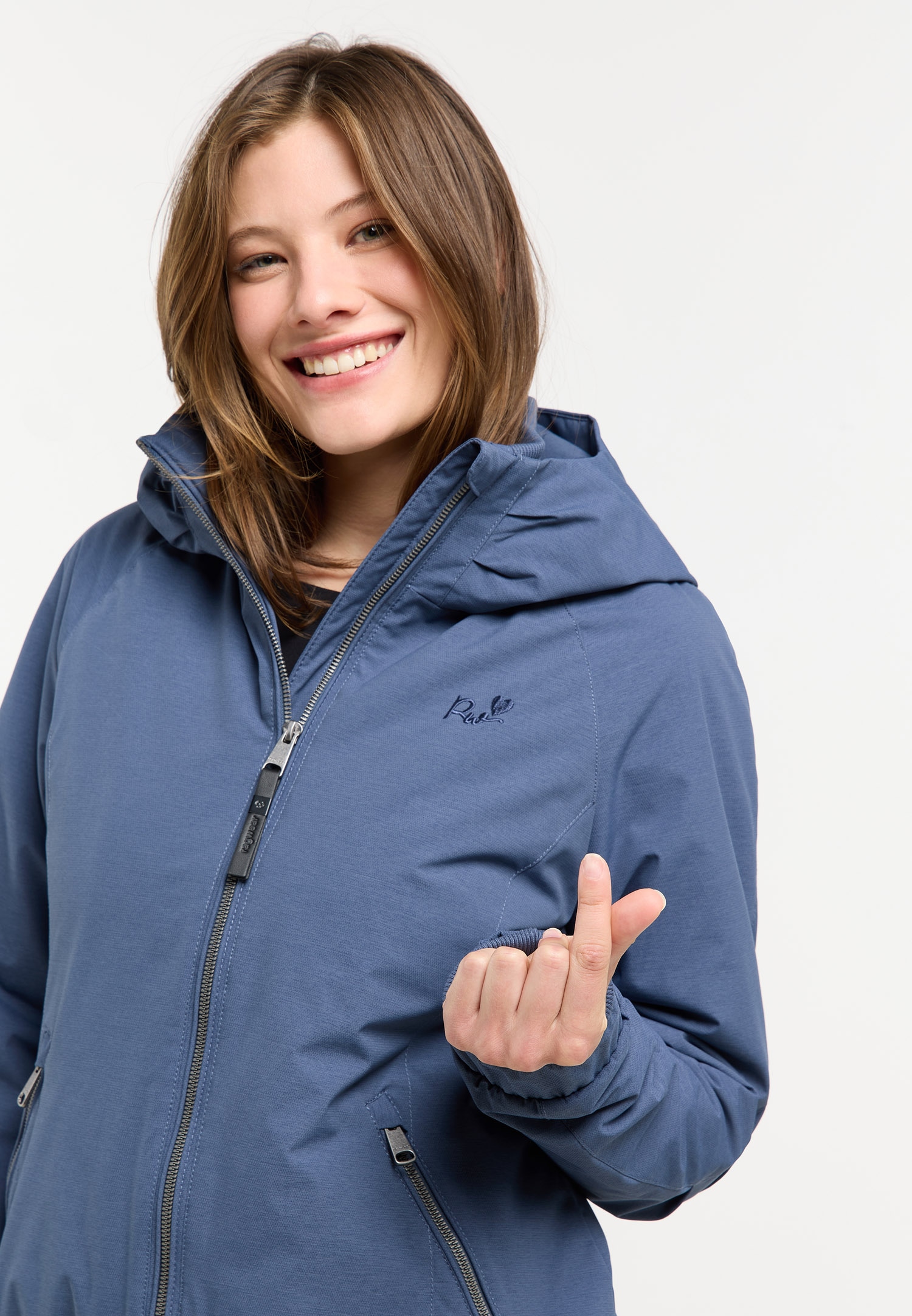 Ragwear Veste d'extérieur »DIZZIE WARM« avec capuche coupe ajustée, col montant, avec fermeture éclair