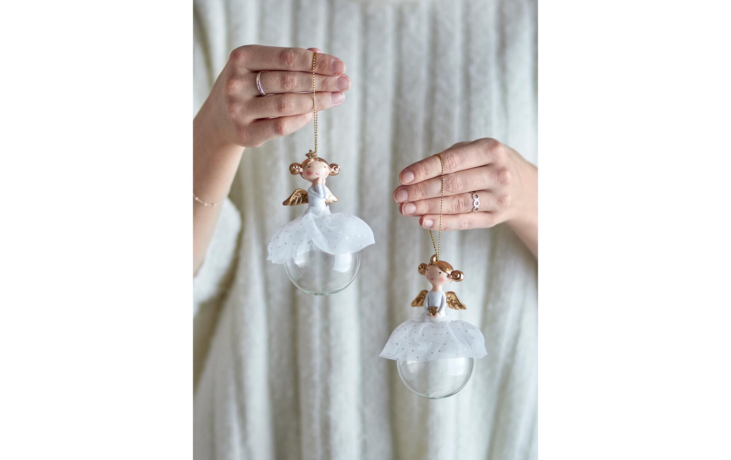 Bloomingville Boule de Noël »Bloomingville Weihnachtskugel Griselda 2 Stück«