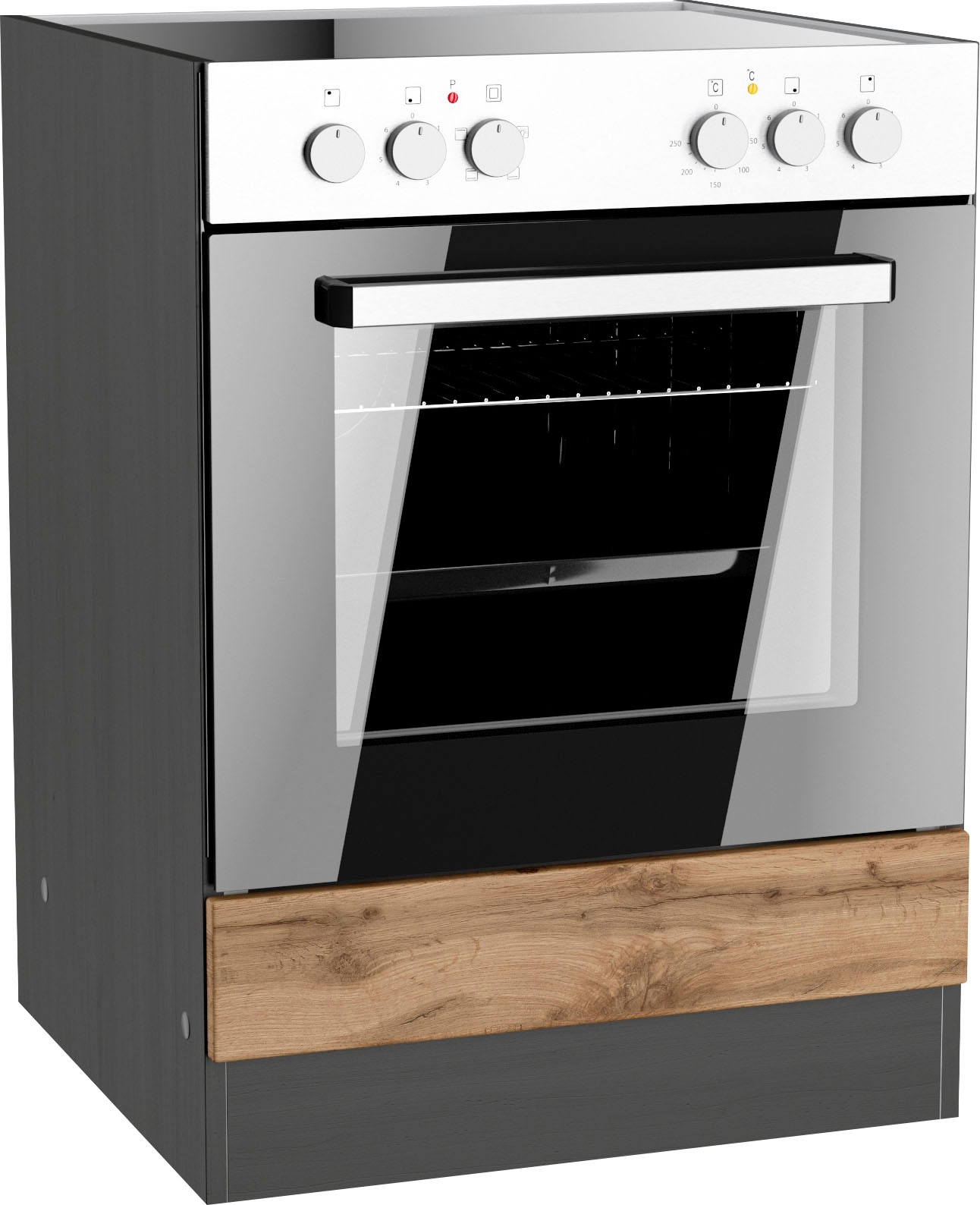 KOCHSTATION Armoire encastrée pour cuisinière »KS-Riesa« Largeur 60 cm, façades MDF