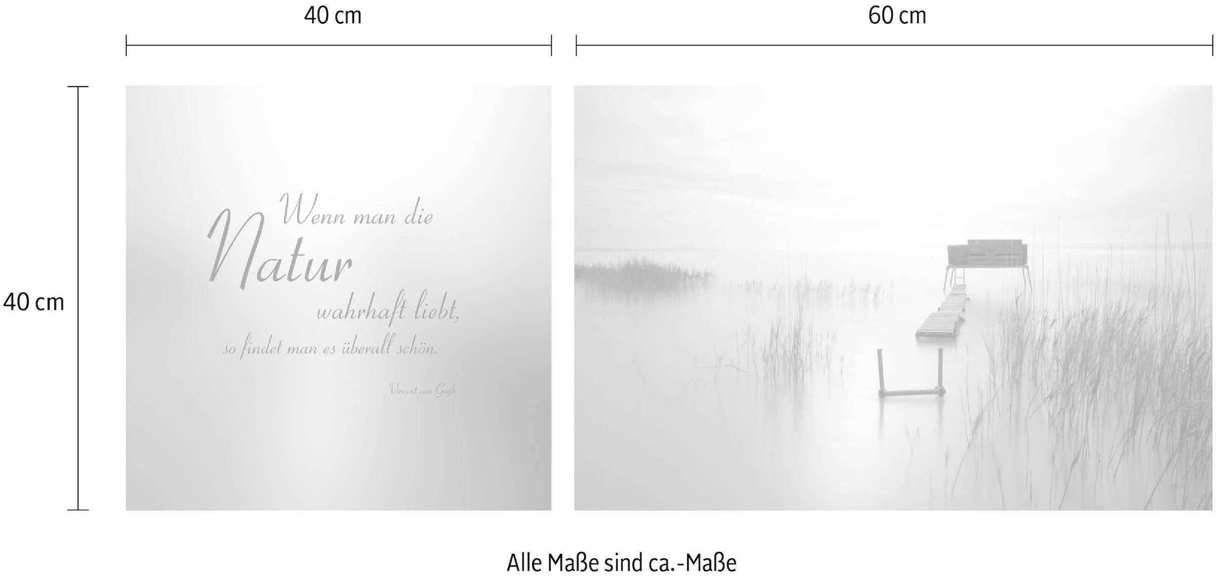 queence Leinwandbild »Natur überall«