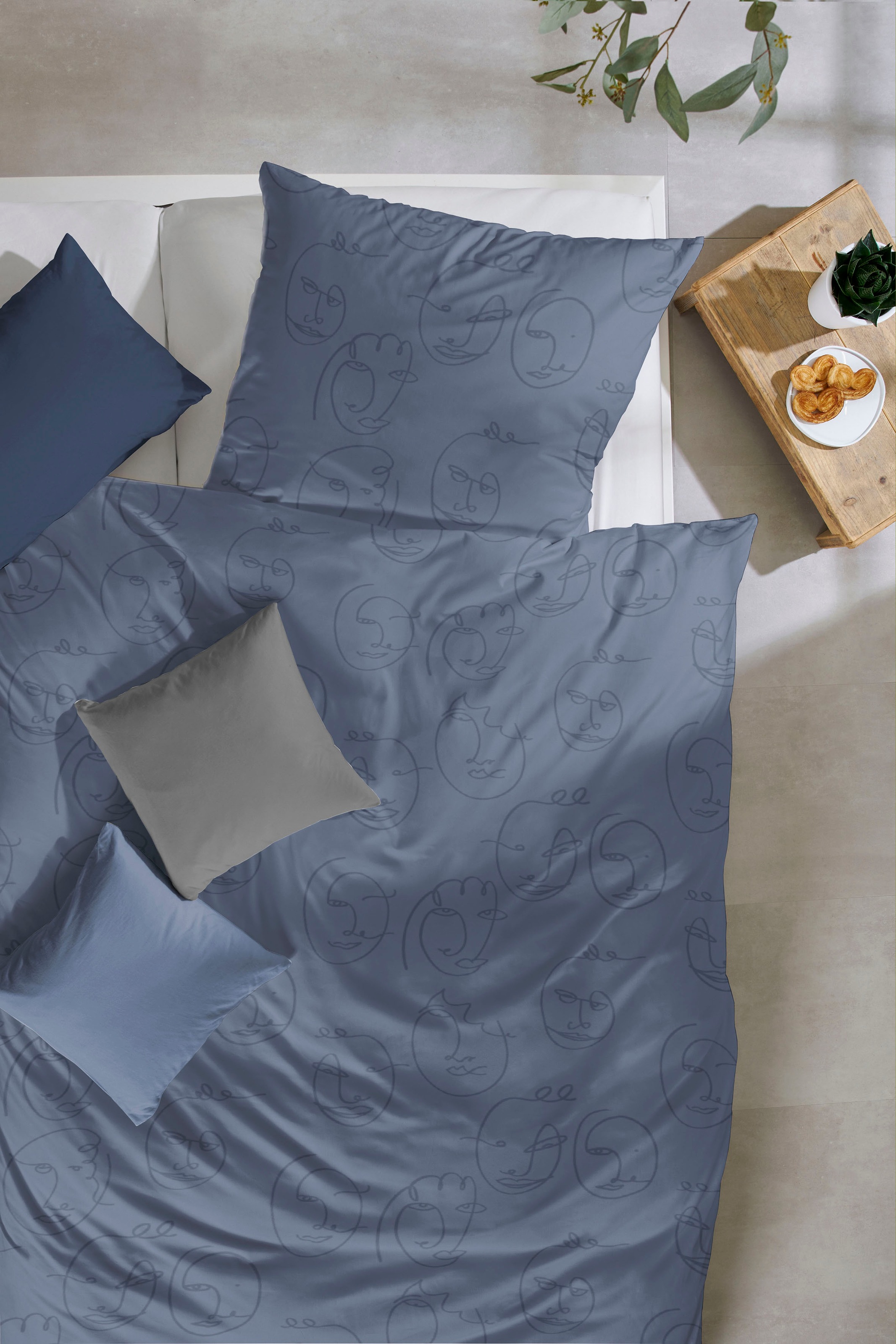 Primera Bettwäsche »Faces« 2 Stk. tlg. mit modernen Gesichtern