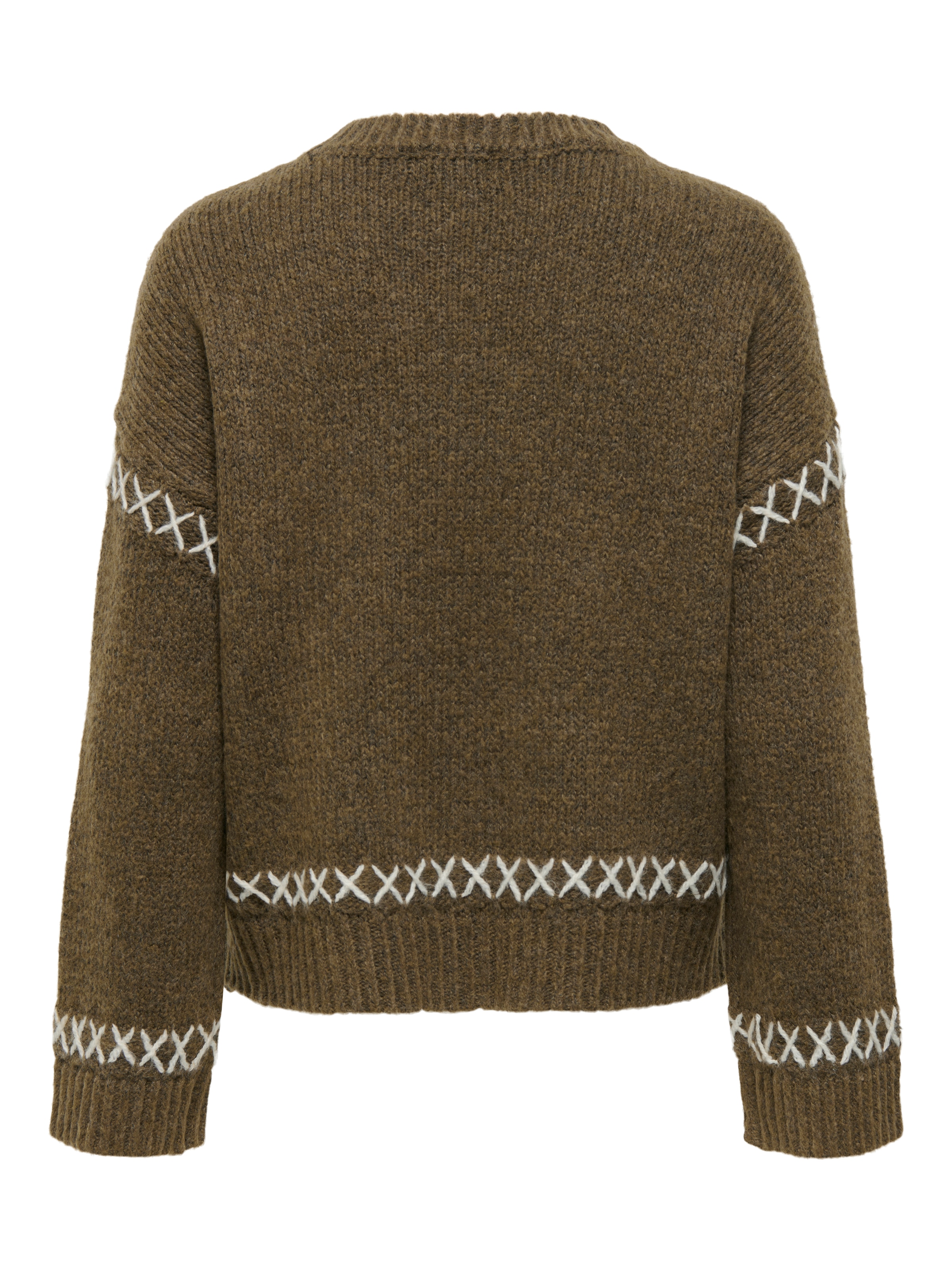 ONLY Rundhalspullover »ONLAMANDA LIFE LS O-NECK DETAIL CC KNT«