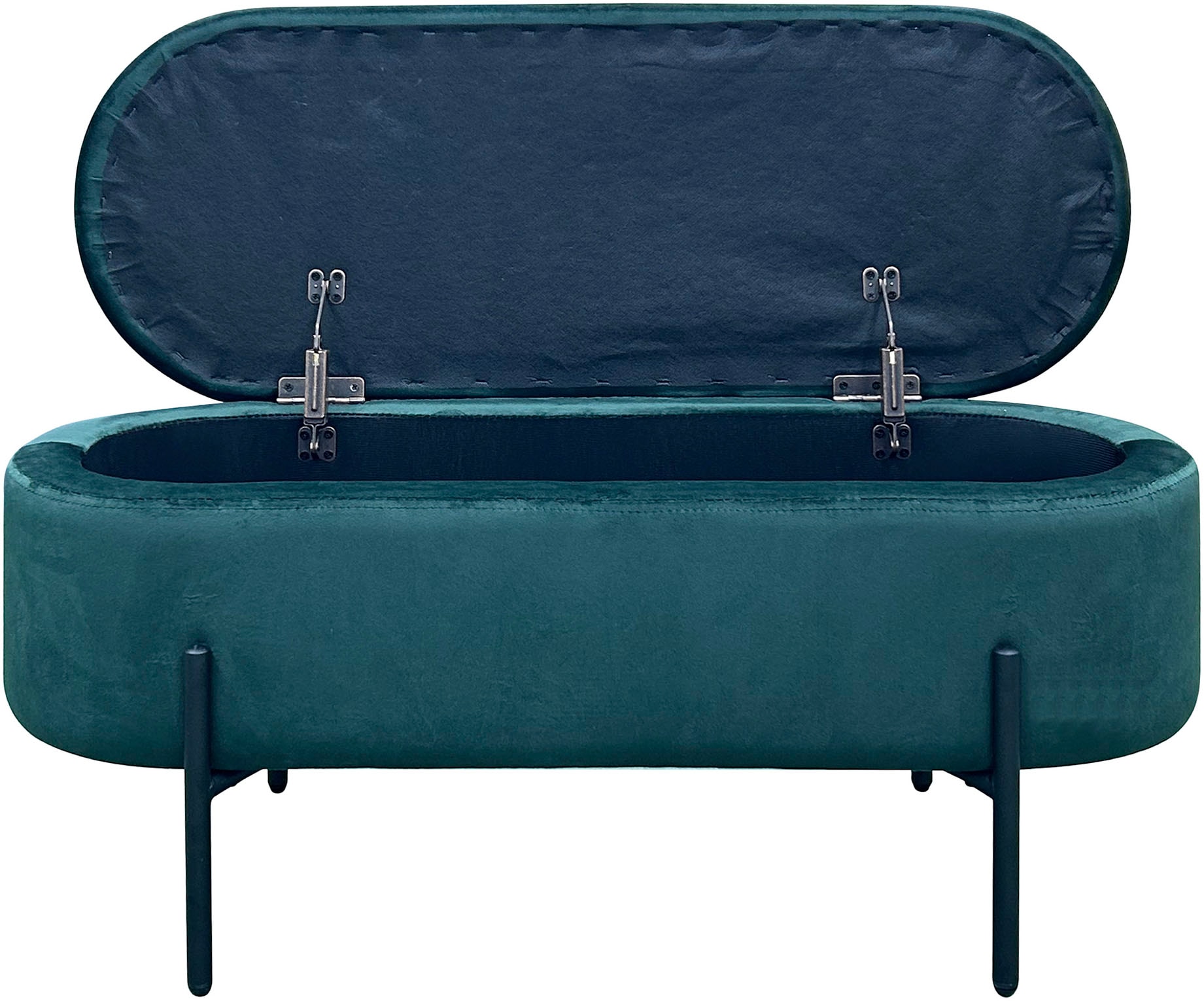 byLIVING Sitzbank »NOVA« Samt, mit Stauraum/Truhe, Innenmass Truhe 26,5 x 83cm, Höhe: 19 cm