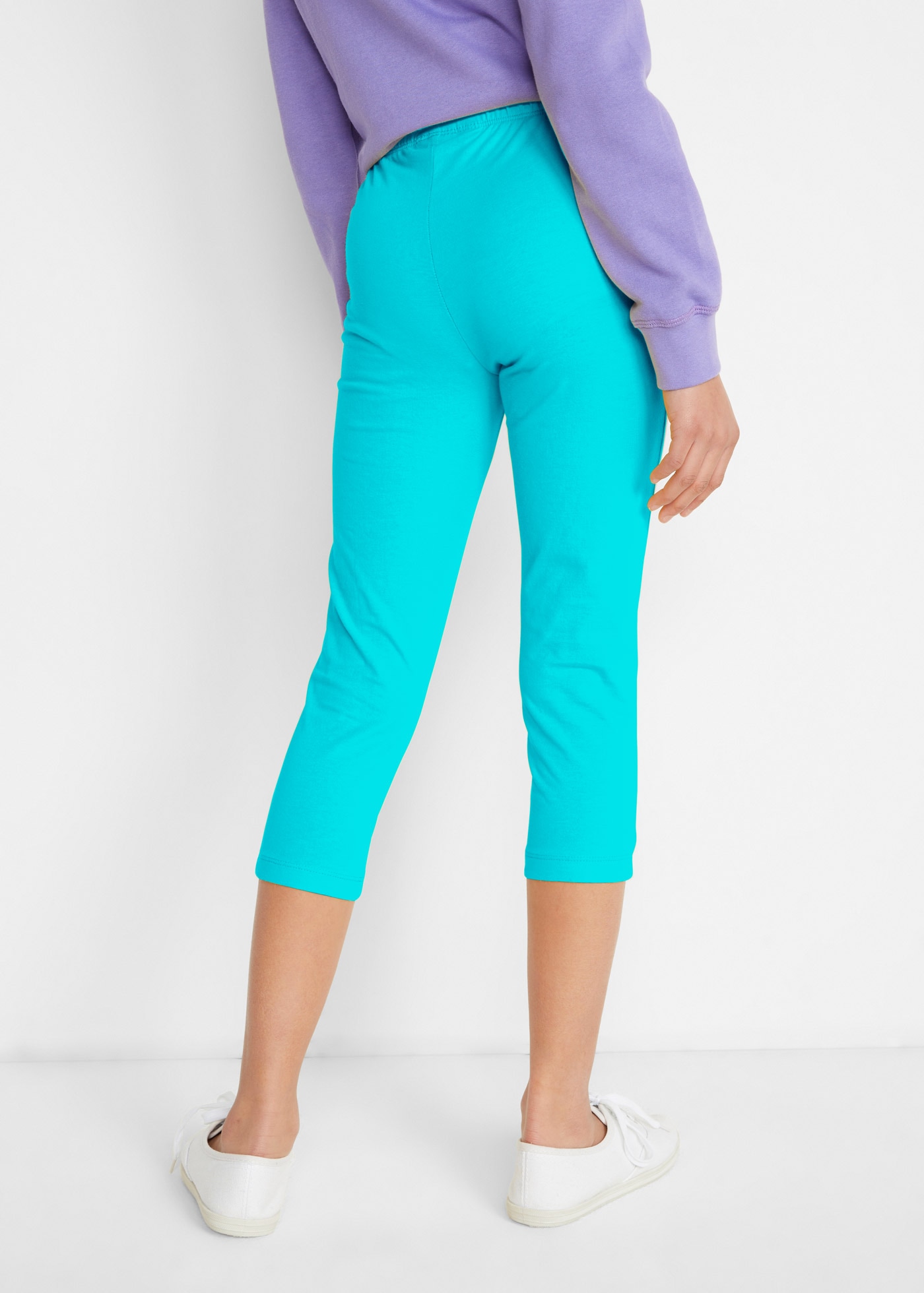 bonprix Corsaire »Capri-Leggings mit elastischem Baumwoll-Mix (2er Pack)«  Capri-Leggings mit elastischem Baumwoll-Mix (2er Pack)