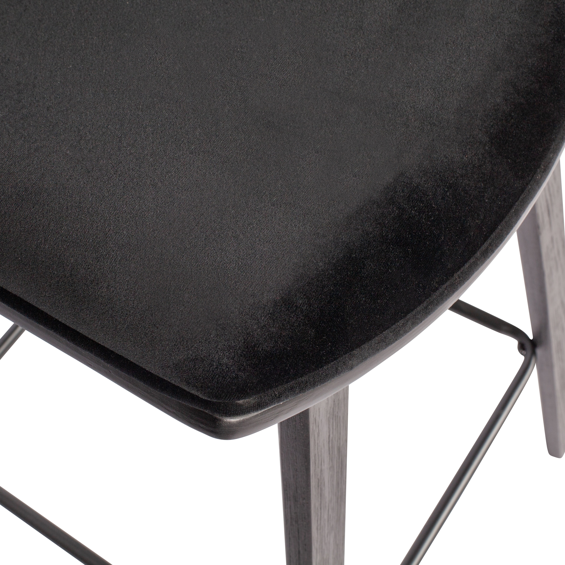 WOOOD Tabouret de bar »Senn« 2 cuis tlg. Assise en velours, H 94 cm x L 41 cm