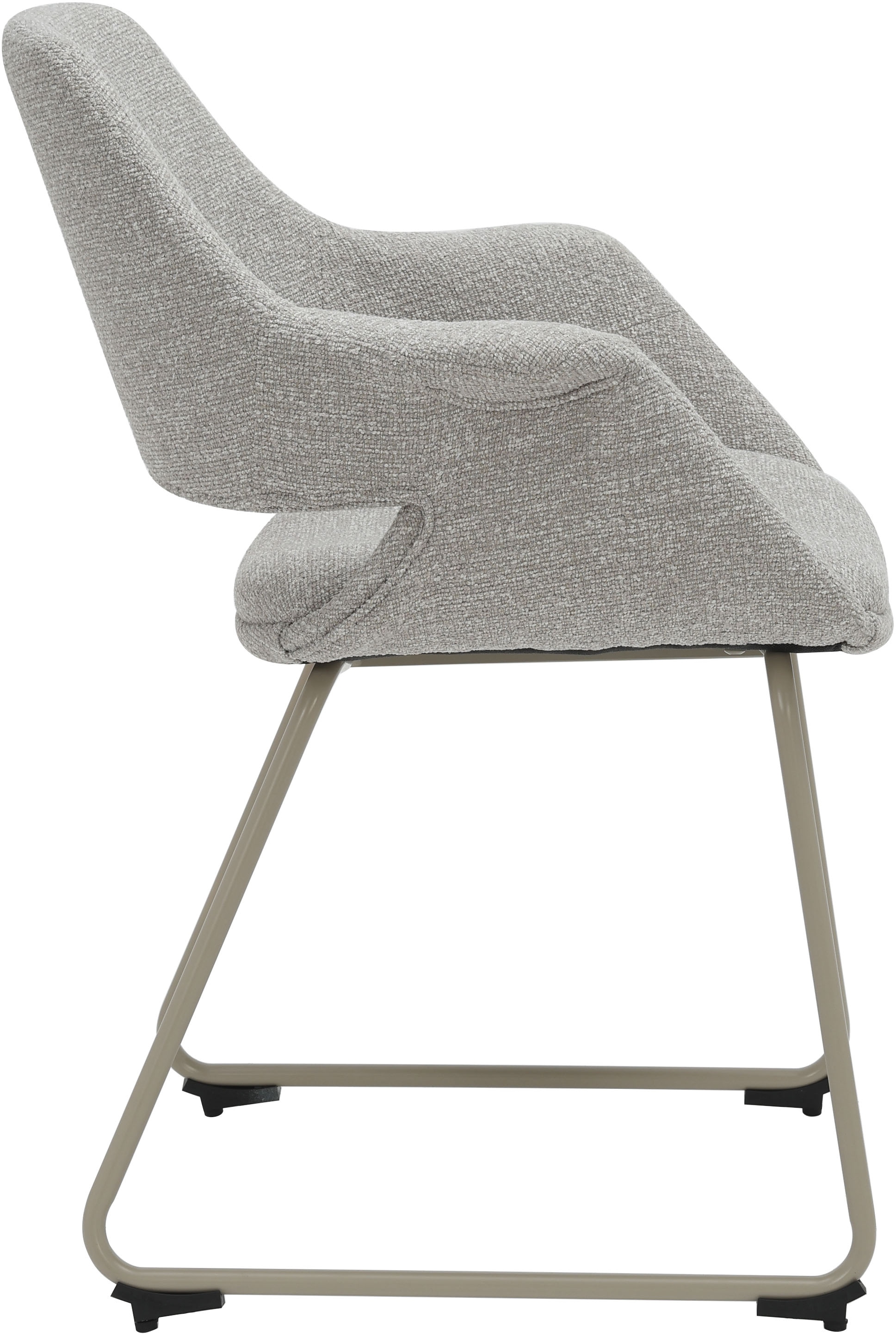 GOODproduct Chaise de salle à manger »Genna« (Ensemble) 2 cuisRevêtement en tissu facile d’entretien, structure métallique élégante, hauteur d’assise 47 cm