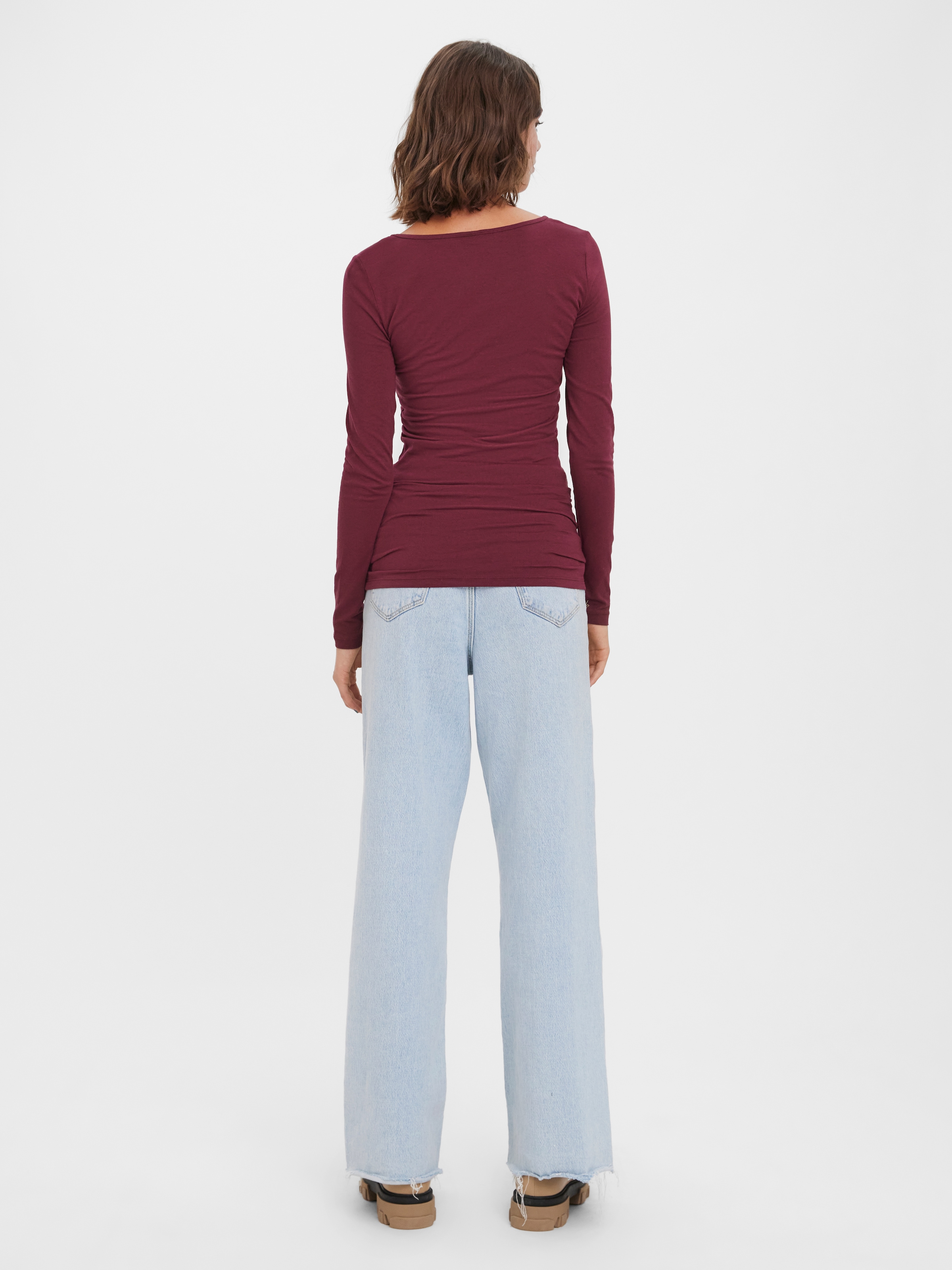 Vero Moda »VMMAXI MY LS SOFT LONG U-NECK  NOOS« Baumwollmischung, regular fit