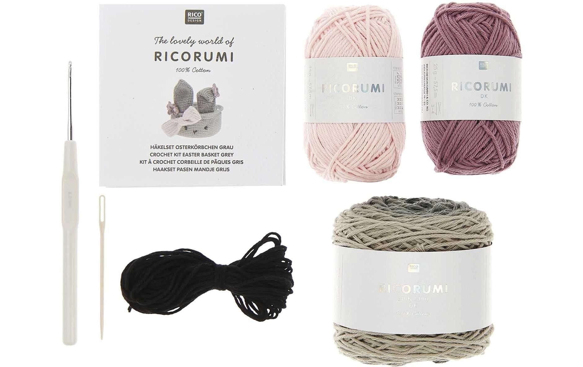 Rico-Design Verlag Set créatif »Häkeln Ricorumi Osterkörbchen«