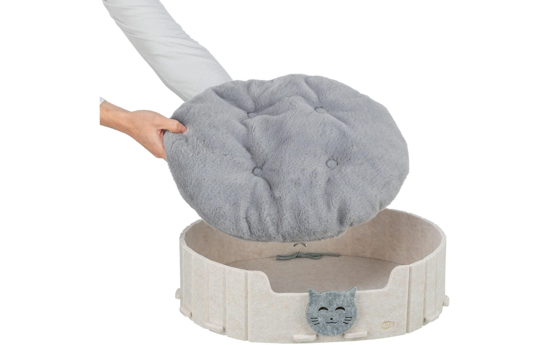 TRIXIE Lit pour animal »Trixie Emelie Filz oval 50 x 42 cm «