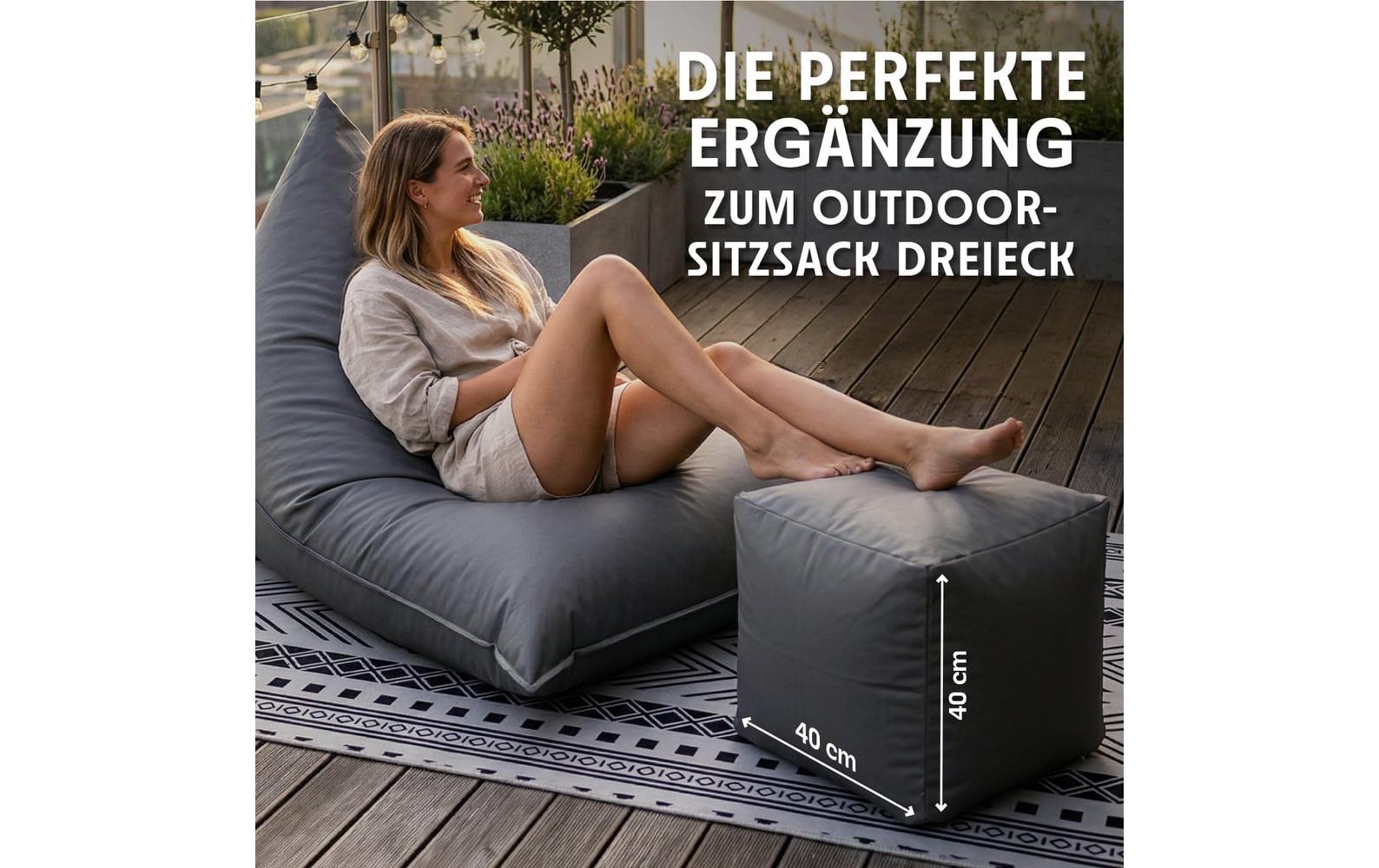 Urbanara Sitzsack »Basic-Outdoor, 85 l«