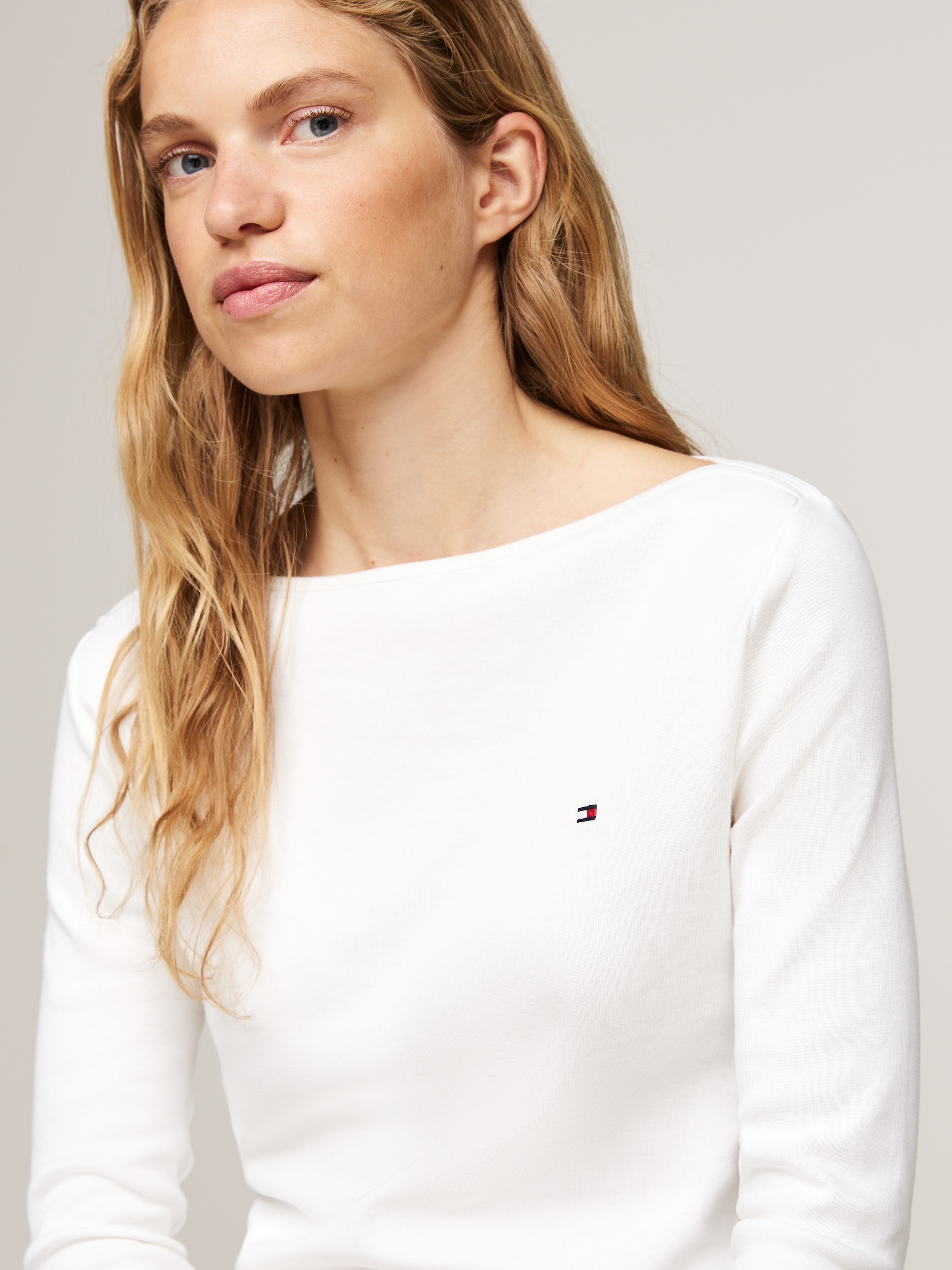 Tommy Hilfiger 3/4-Arm-Shirt »NEW CODY BOAT-NECK« Baumwolle, U-Boot-Ausschnitt, Slim Fit