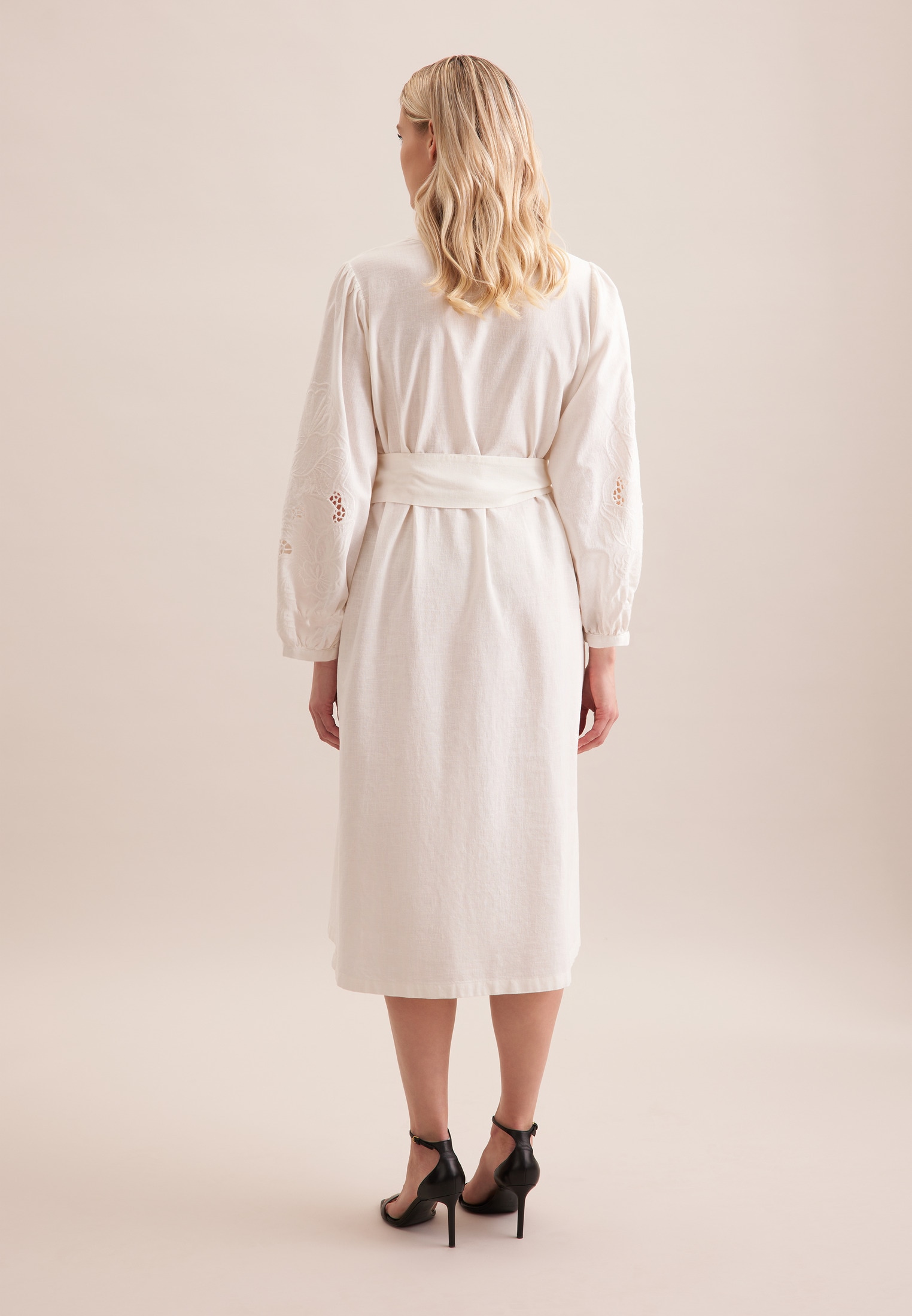 seidensticker Sommerkleid »Schwarze Rose« 7/8 Rundhals Uni