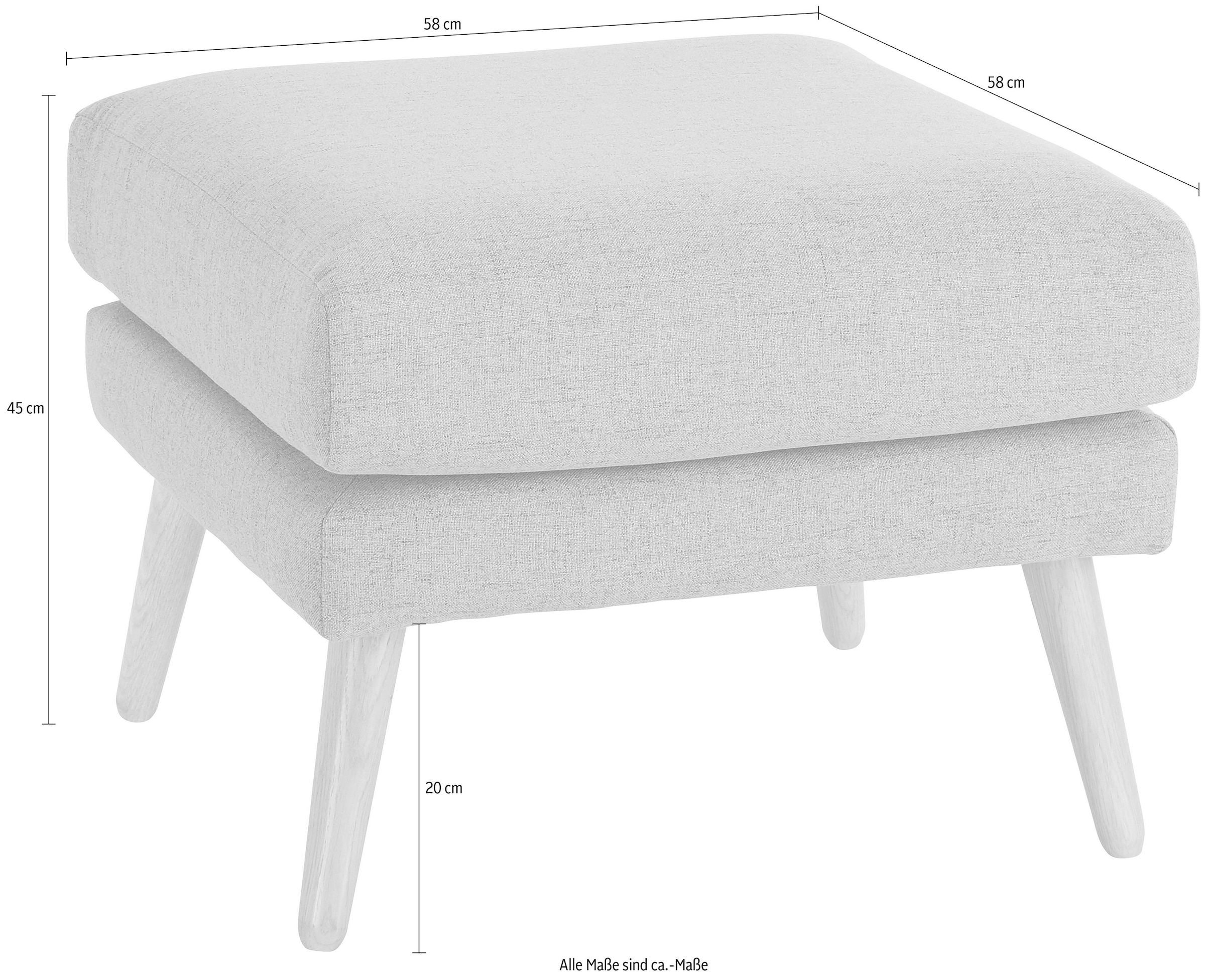 GOODproduct Hocker »Bille« mit Eiche-Beinen, Design by Morten Georgsen