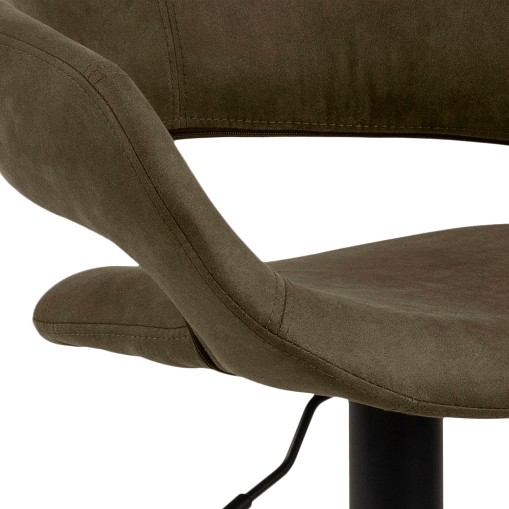 ACTONA GROUP Tabouret de bar »Grace« (set, 2 pcs) en microfibre, hauteur réglable, accoudoir