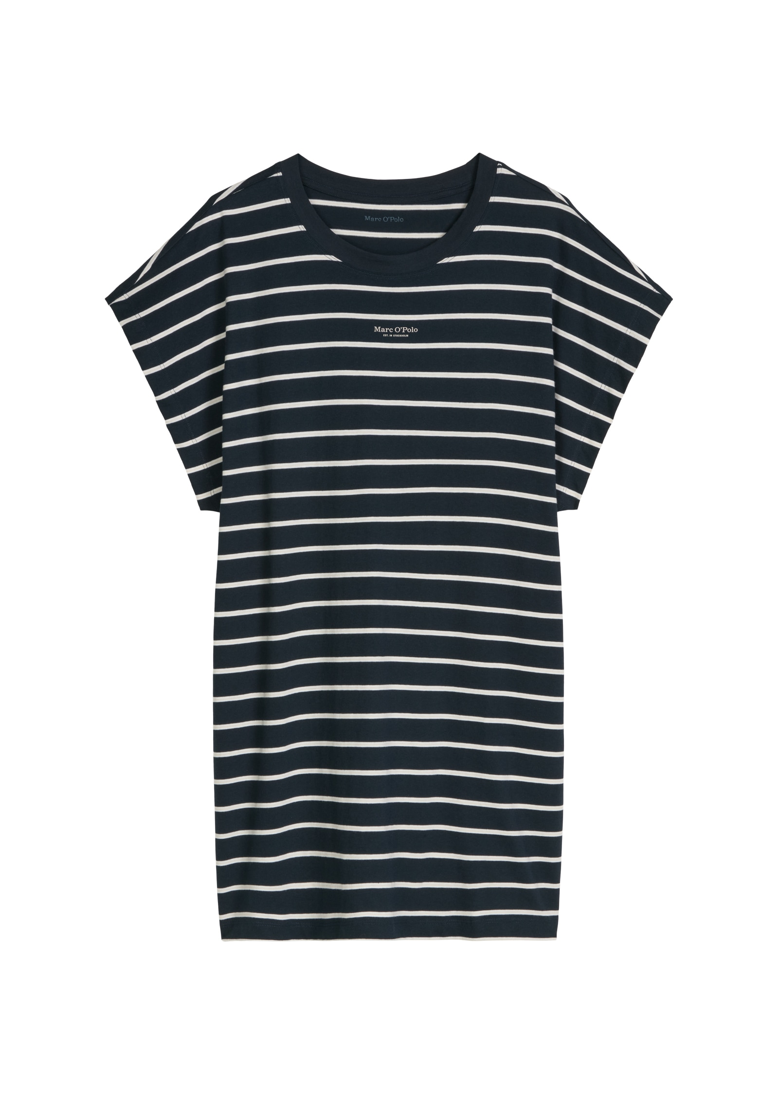 Marc O'Polo Nachthemd »Mix N Match Nightdress« Ohne Taschen gestreift, mit Rundhalsausschnitt