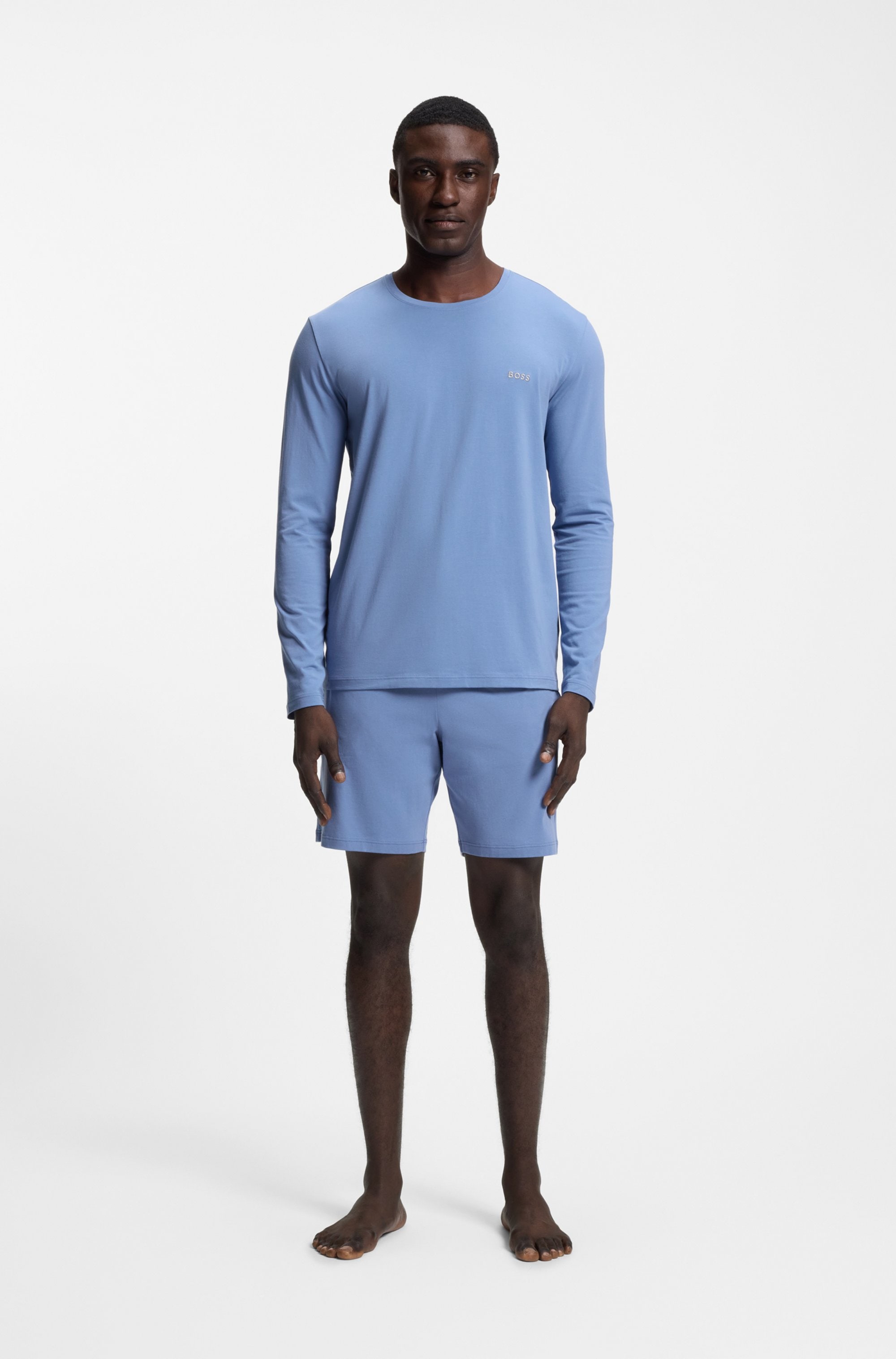 BOSS T-shirt à manches longues »Mix&Match LS« mit Logoschriftzug