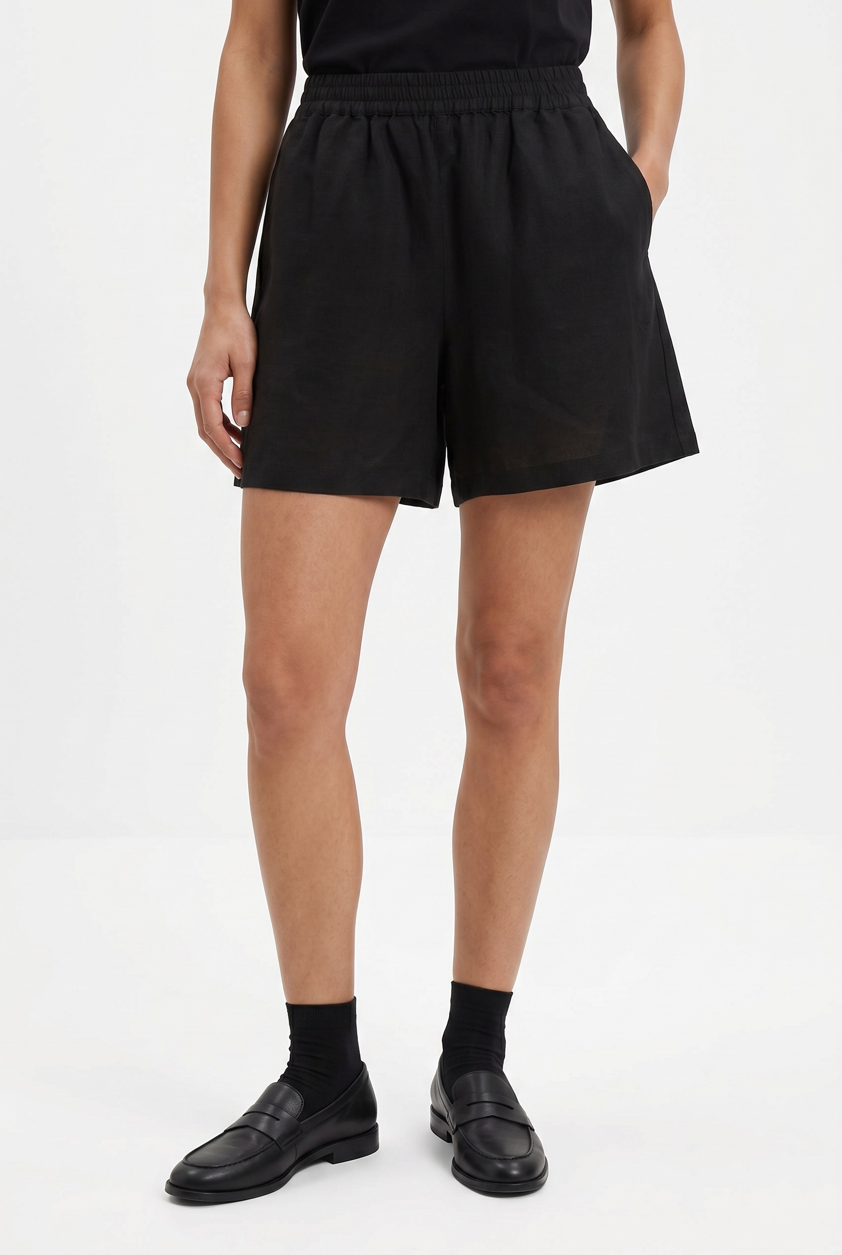 BOSS ORANGE Short »Tallan Premium Damenmode«  aus einem Leinen-Mix
