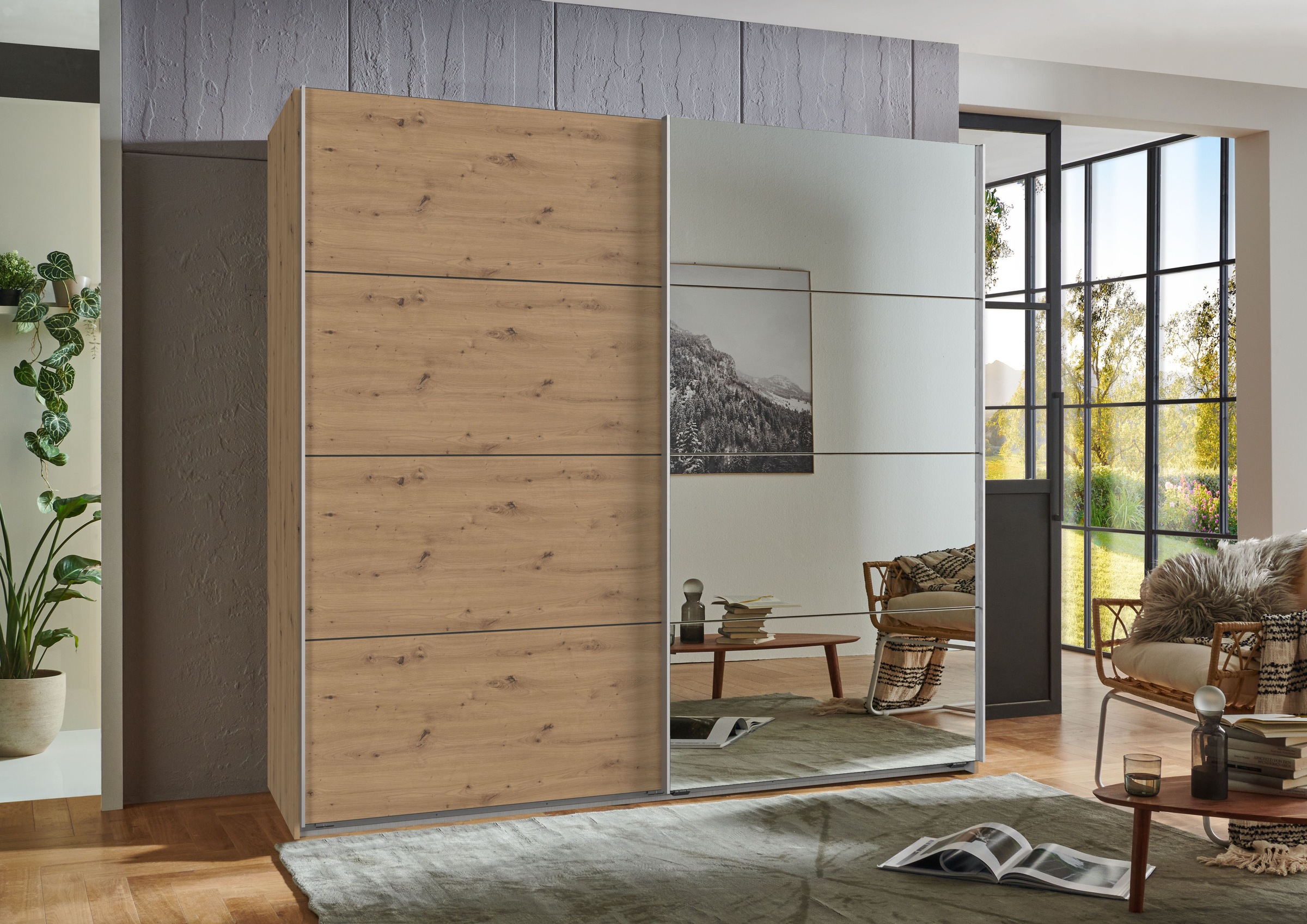 Wimex Schwebetürenschrank »Ernie Kleiderschrank mit Spiegel, Made in Germany TOPSELLER« Wähle aus verschiedenen Grössen deinen perfekten Stauraum!,  Schlafzimmerschrank in verschiedenen Breiten