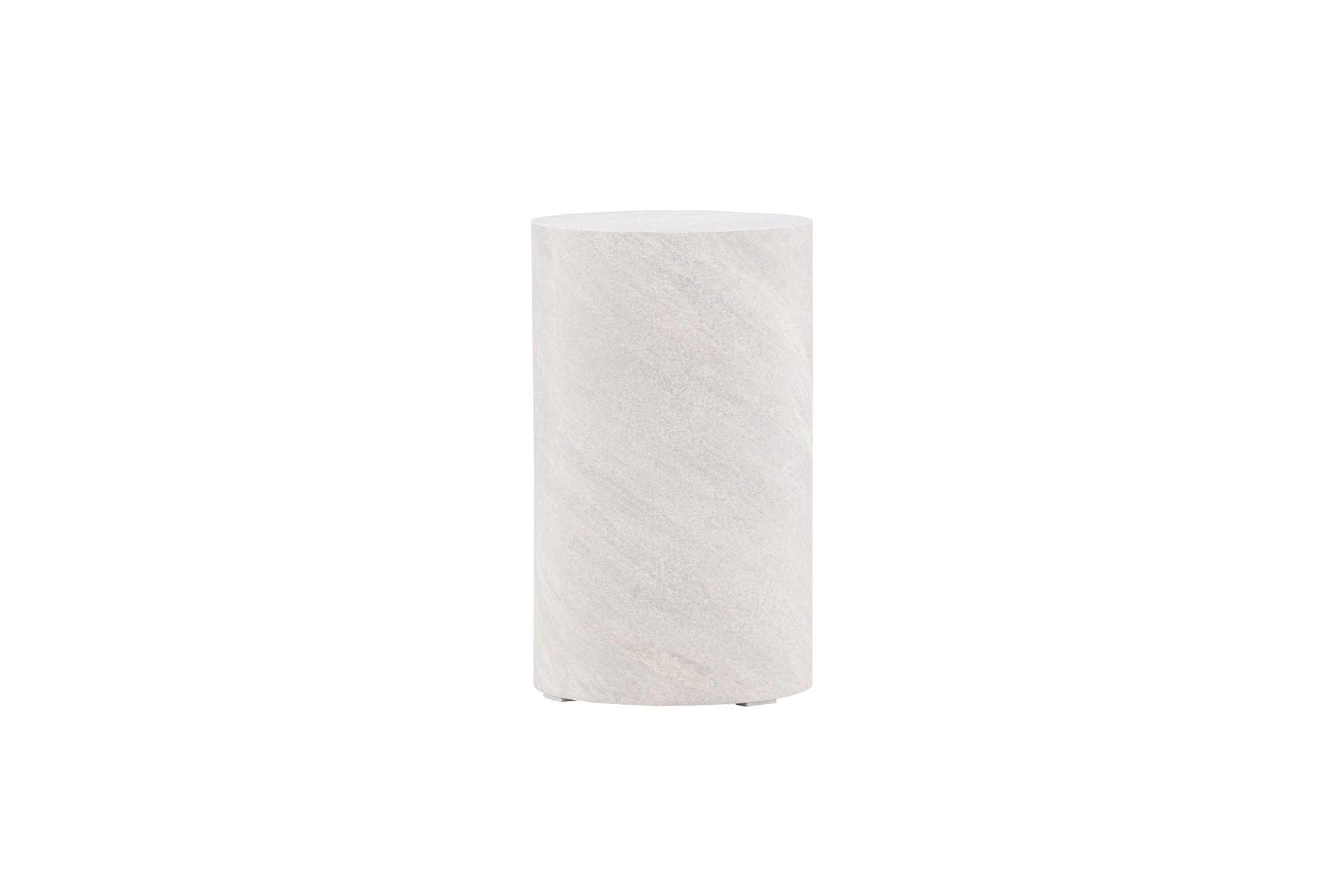 Venture Home Table d'appoint »York, runder Beistelltisch Ø 30 × 50 cm in moderner Betonoptik« table d'appoint, MDF, ronde, compacte, aspect béton, discrète