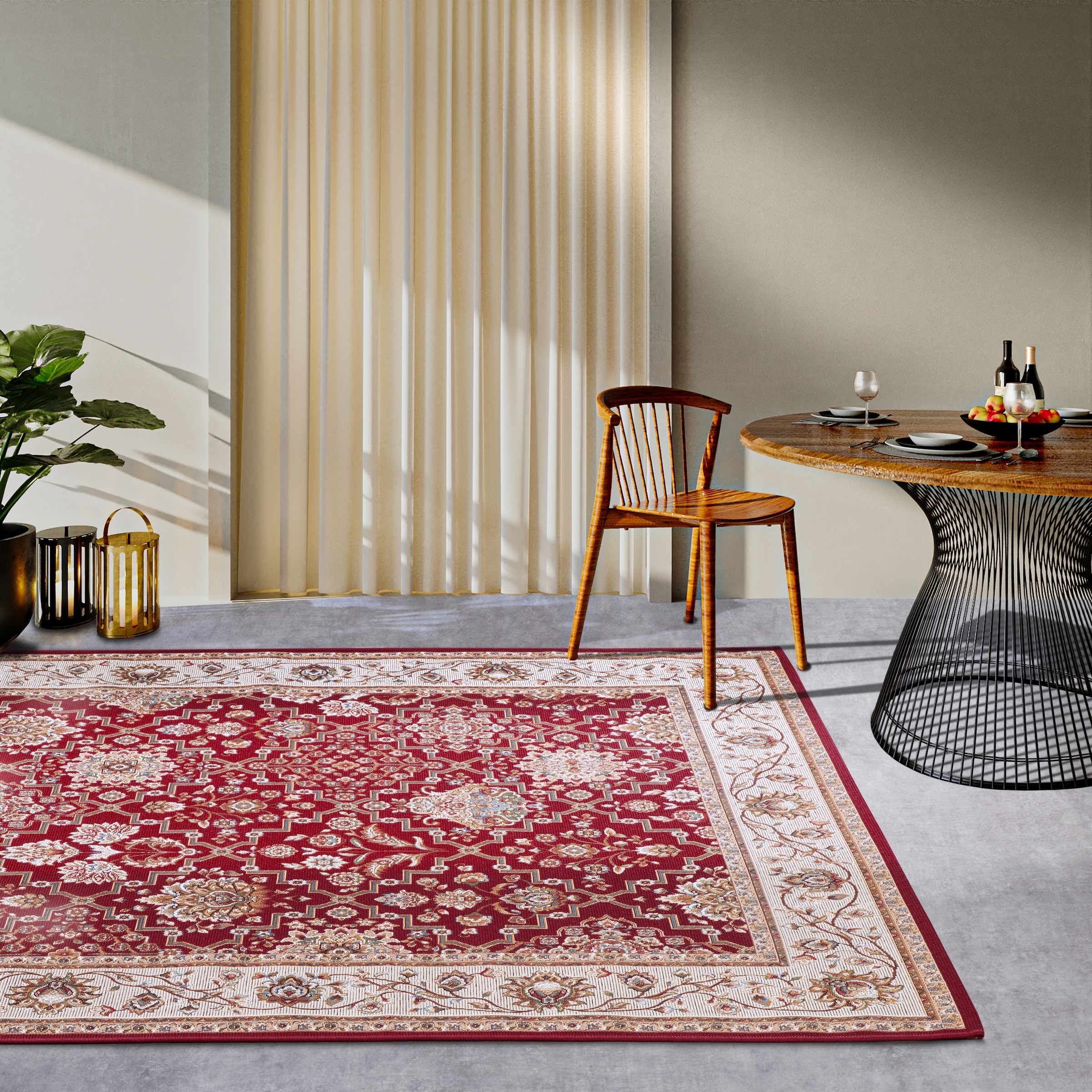 Villeroy & Boch Tapis d'extérieur »Pierre« Rectangulaire 3 mm Höhe Outdoor, tissu plat, résistant aux intempéries, balcon, jardin, classique, terrasse