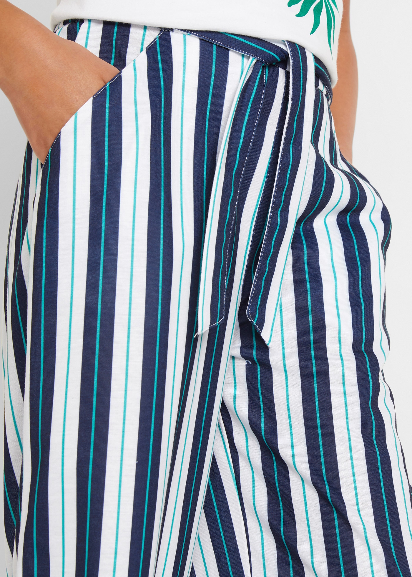 bonprix Pantalon palazzo  Palazzo-Hose mit elastischem Bund