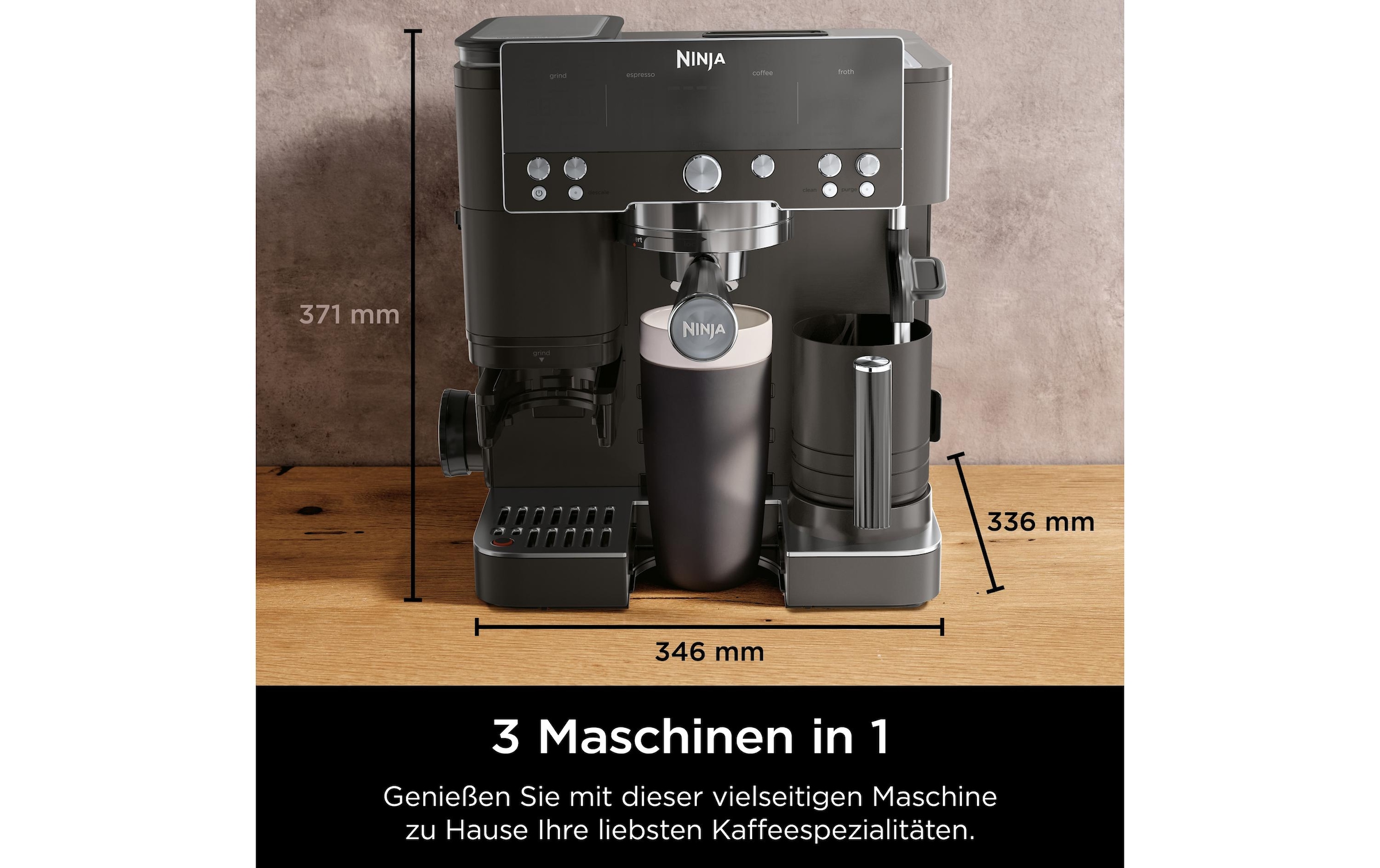 NINJA Machine à café à porte-filtre »Luxe Café Premier ES601EUBK«