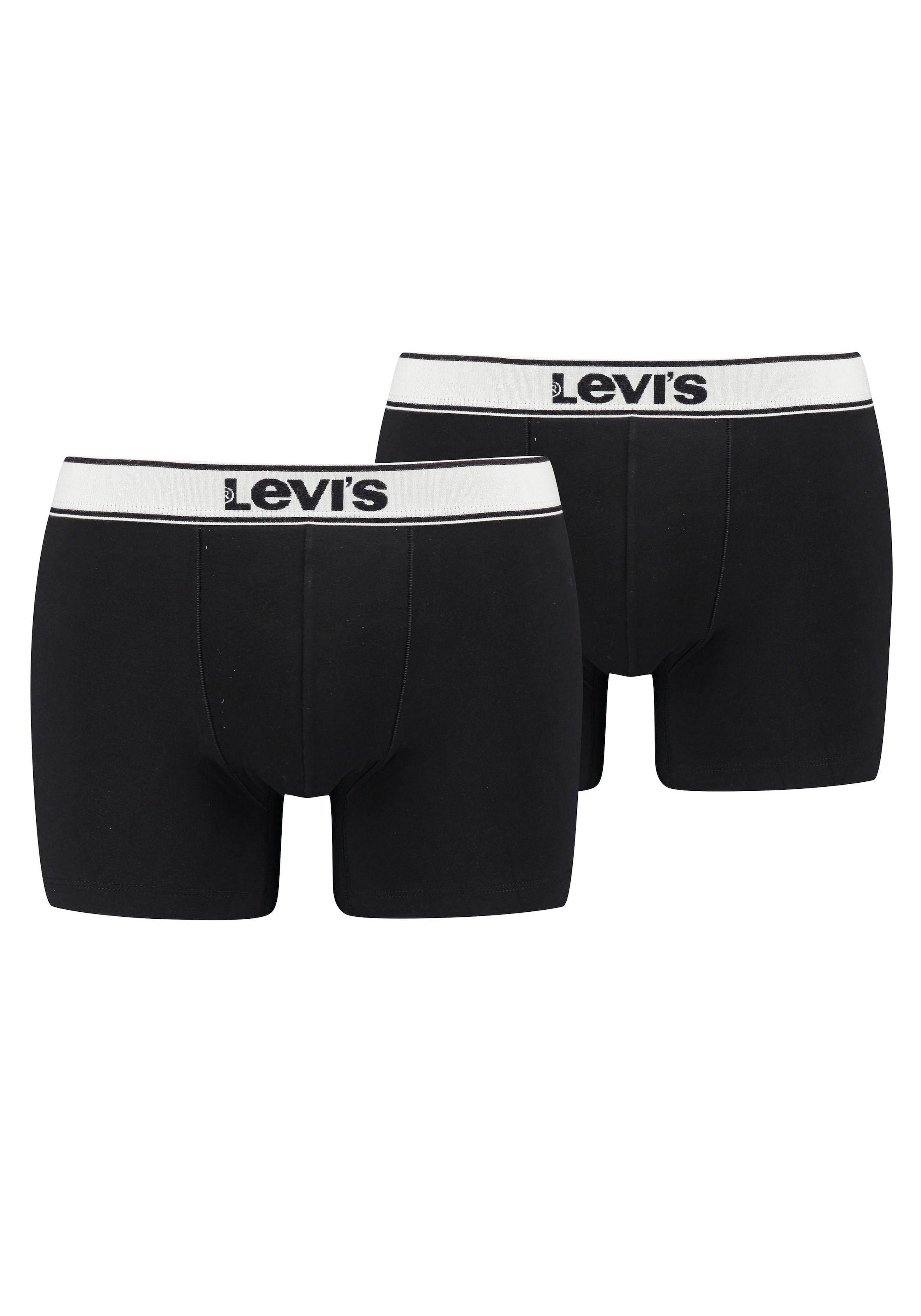 Levi's® Boxers »LEVIS MEN VNTG HTR BOXER BRIEF ORG CO 2P« 2er Pack,  mit breitem Logobund