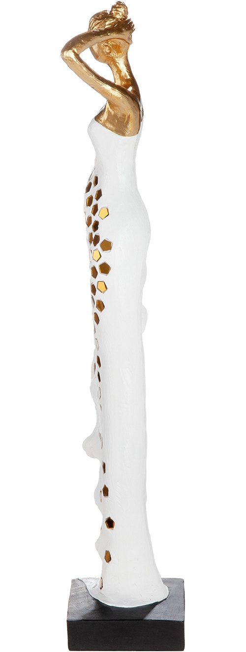 GILDE Skulptur »Skulptur Frau Miraelle weiss H. 53 cm« Anmutig modern Dekorhighlight Wohnraumdeko Skulpturenfigur