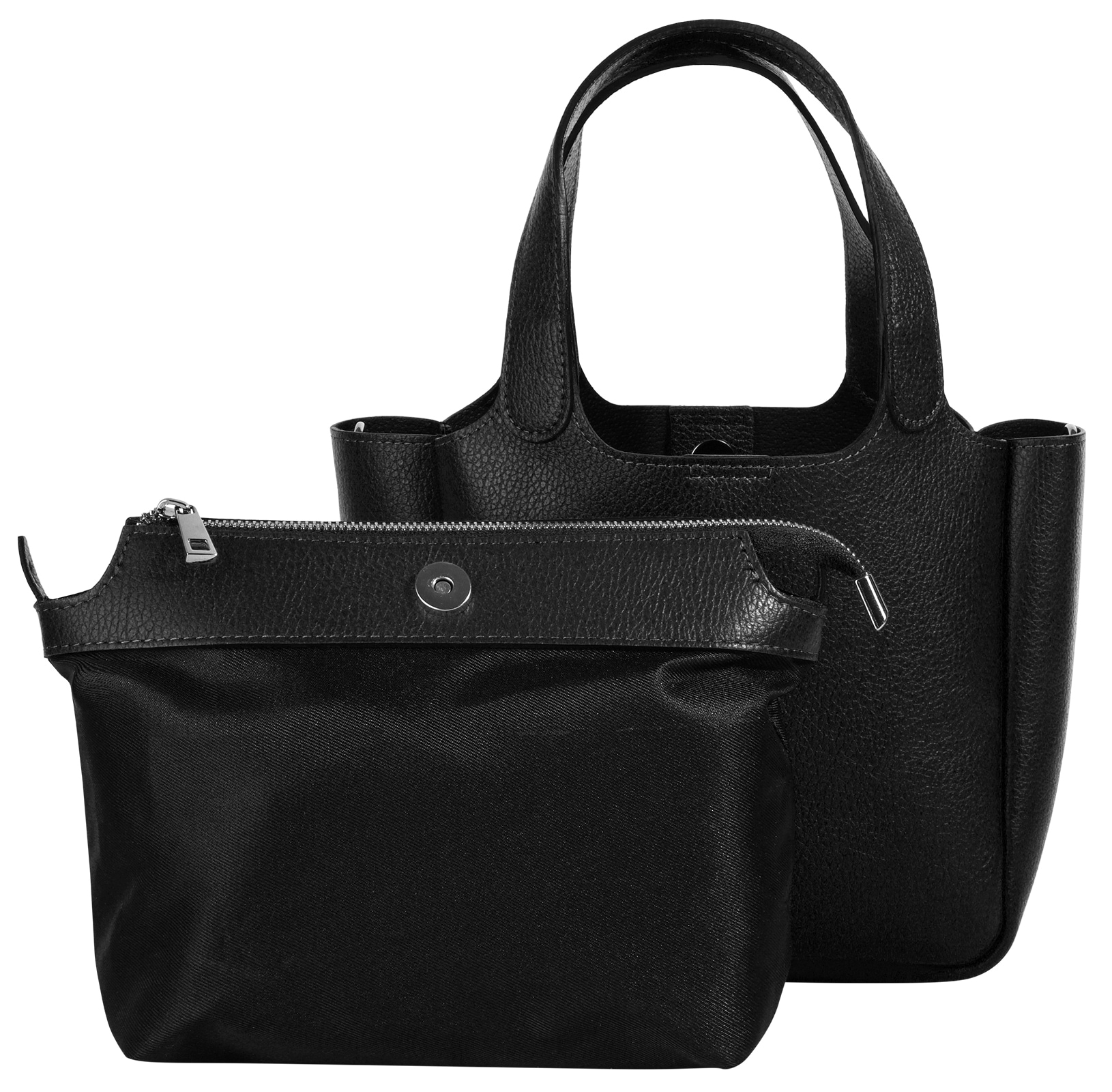 Cluty Henkeltasche echt Leder, Made in Italy