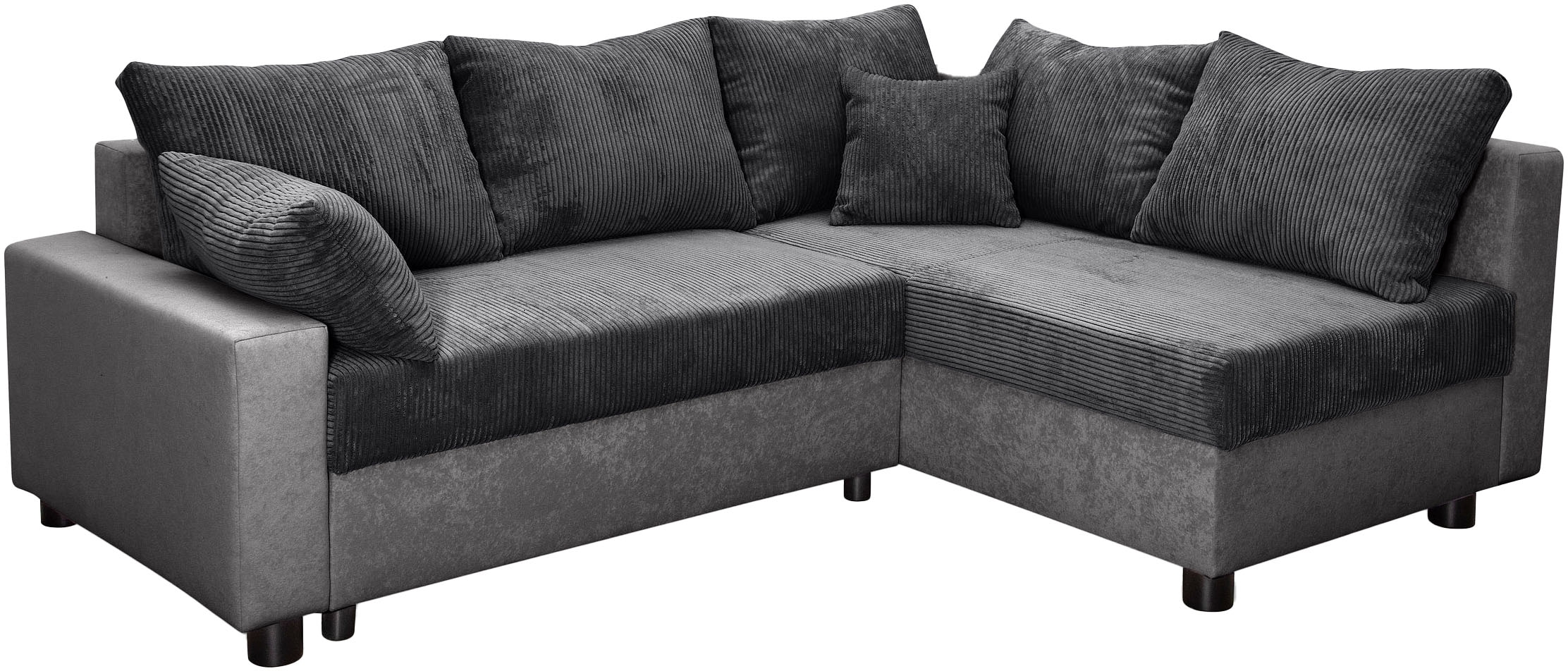 COLLECTION AB Ecksofa »Parma L-Form« mit Schlaffunktion und Bettkasten, inklusive Kissen, Bonellfederkern