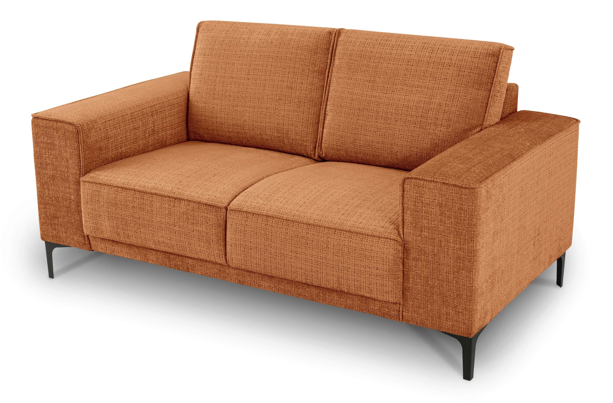 GOODproduct 2-places »OLAND Chenille, Sofa, B: 164 cm, Skandi-Design« 164 cm, suspension à vagues, design scandinave, pieds en métal