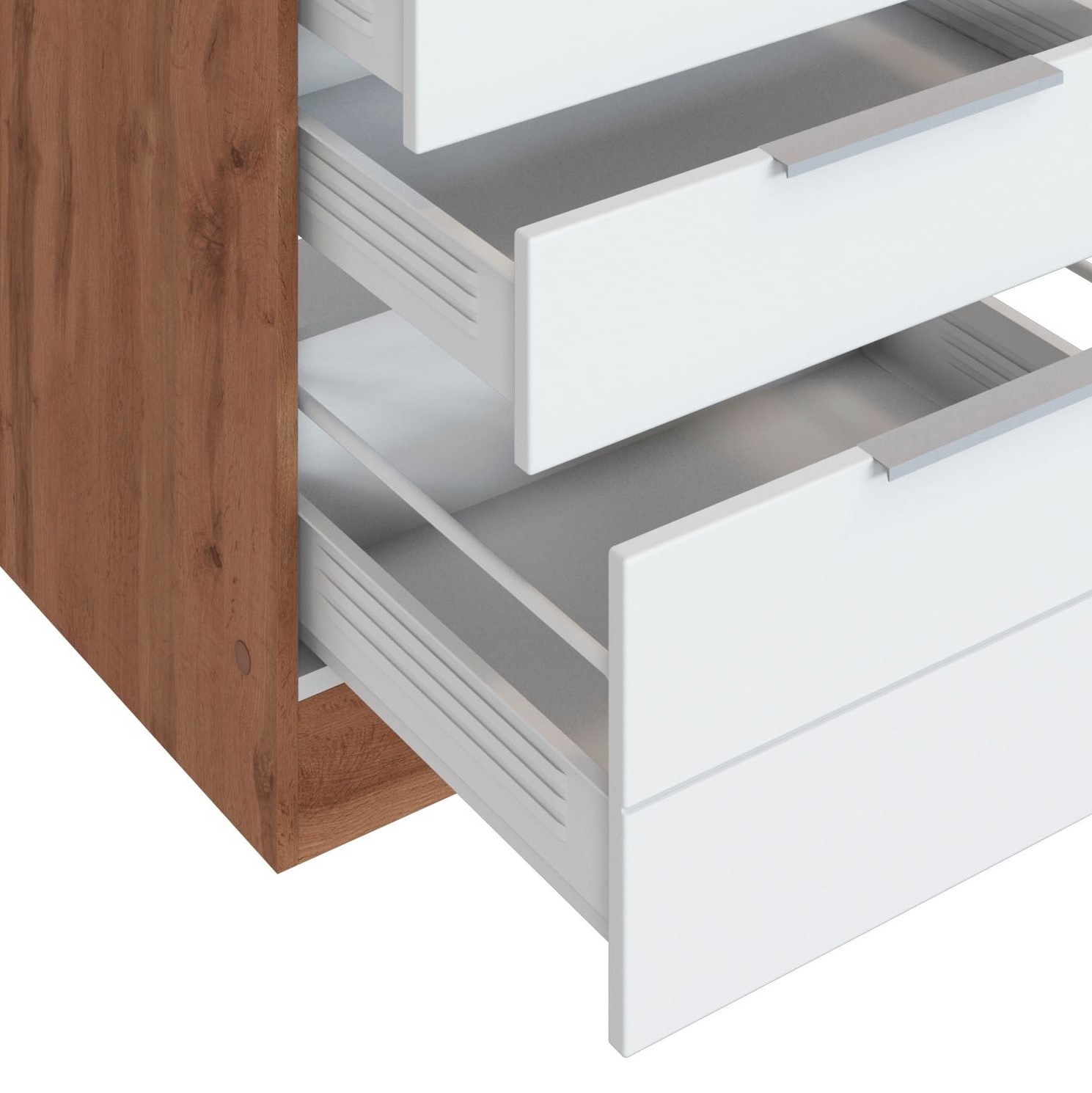 KOCHSTATION Ilot de cuisine »KS-Luhe, Breite 153 cm, mit Flaschenregal« façades MDF, plan de travail épaisseur 38mm
