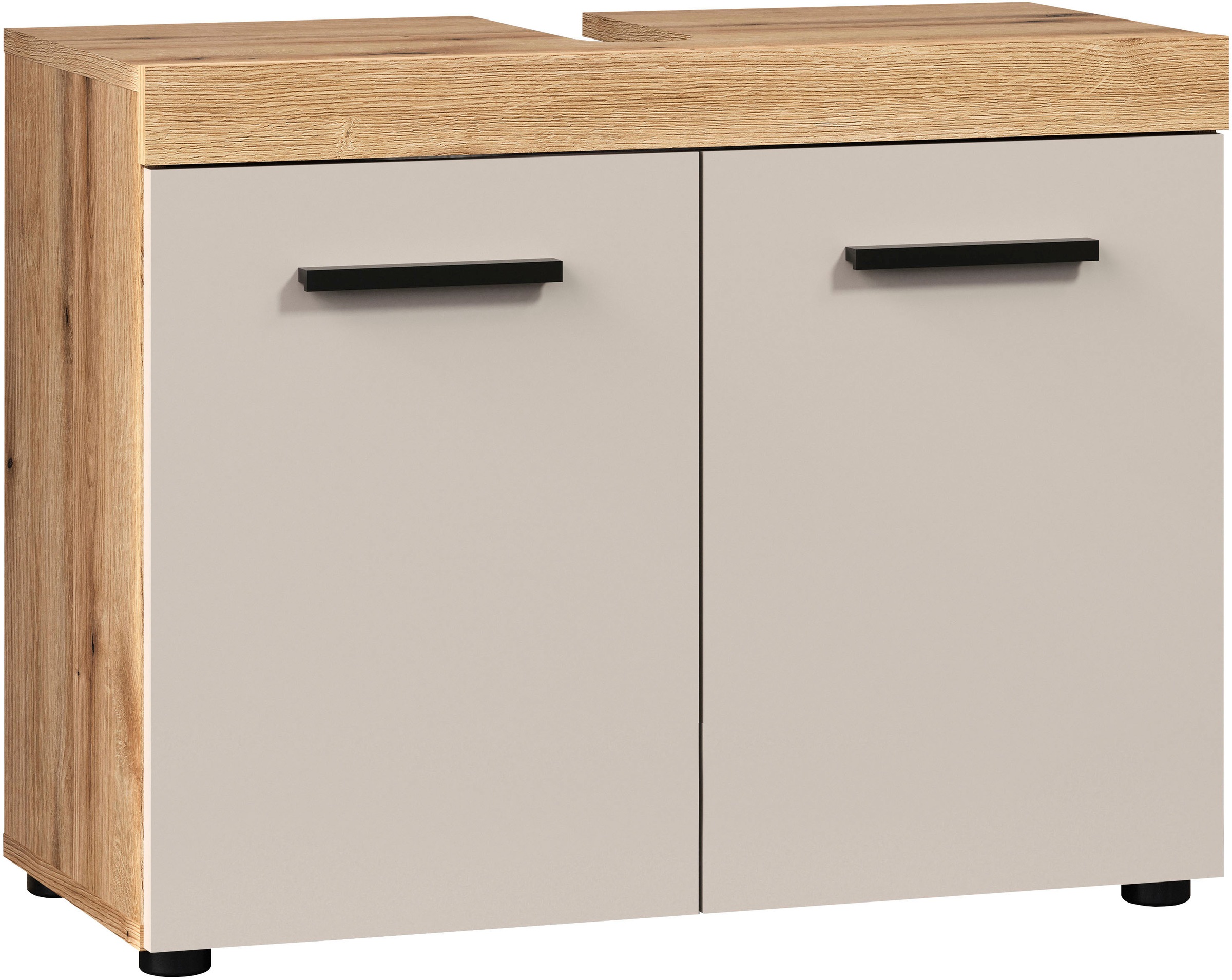 welltime Waschbeckenunterschrank »Isera« 1 Stk. tlg. Waschbeckenschrank mit 2 Türen – (B/T/H) 72/34/56 cm