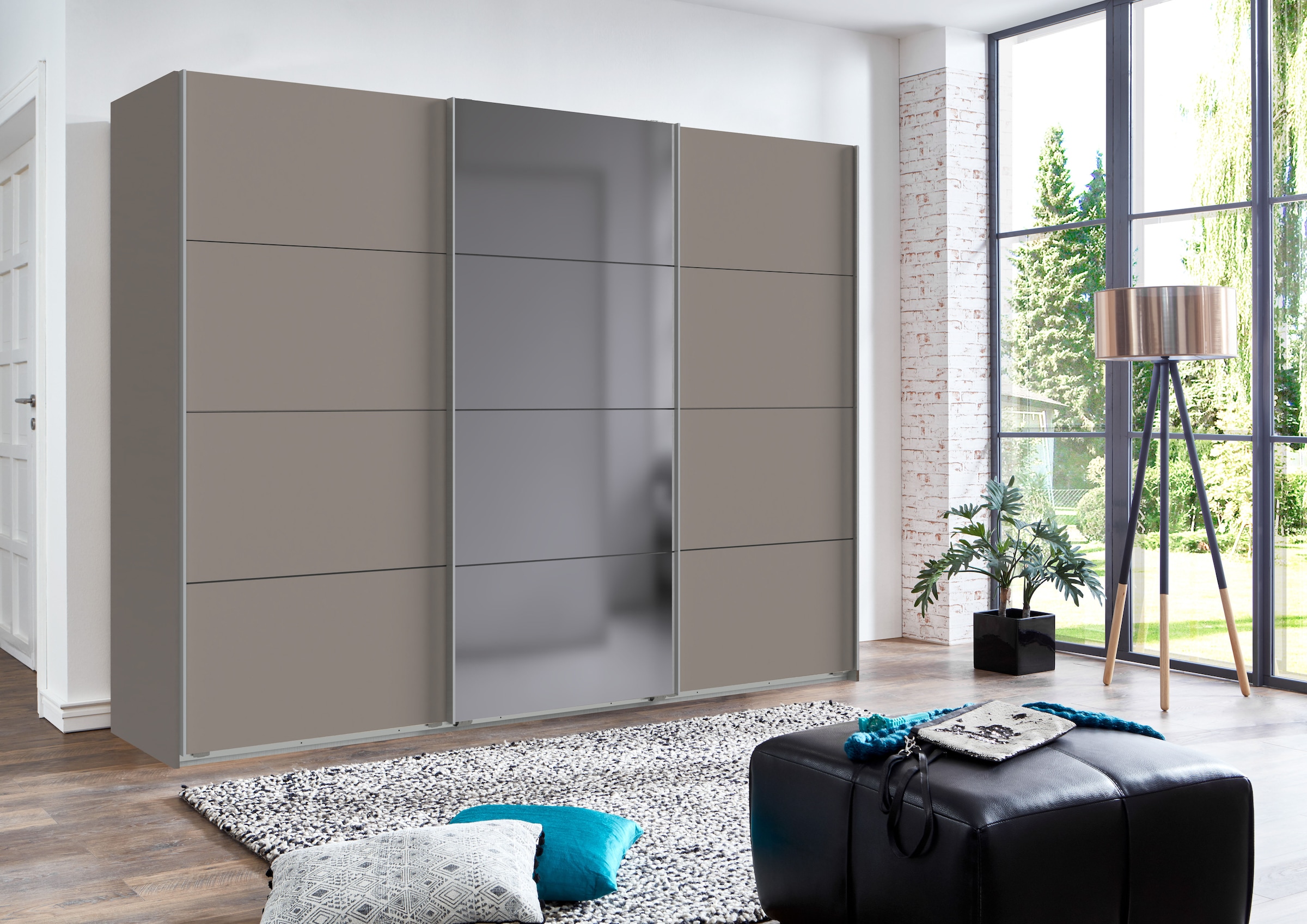 Wimex Schwebetürenschrank »Ernie Kleiderschrank mit Spiegel, Made in Germany« Wähle aus verschiedenen Grössen deinen perfekten Stauraum!,  Schlafzimmerschrank in verschiedenen Breiten
