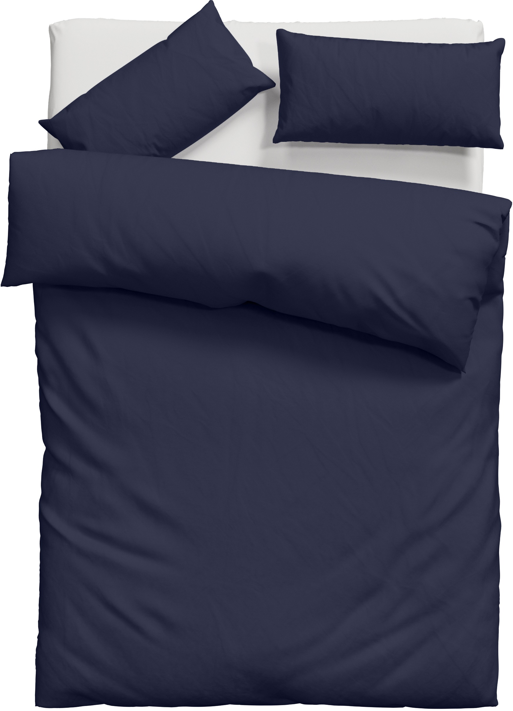 GOODproduct Linge de lit »Mila in 135x200, 155x220 oder 200x200 cm« 2 Mako-Satin, Bettwäsche aus Baumwolle, unifarbene Bettwäsche