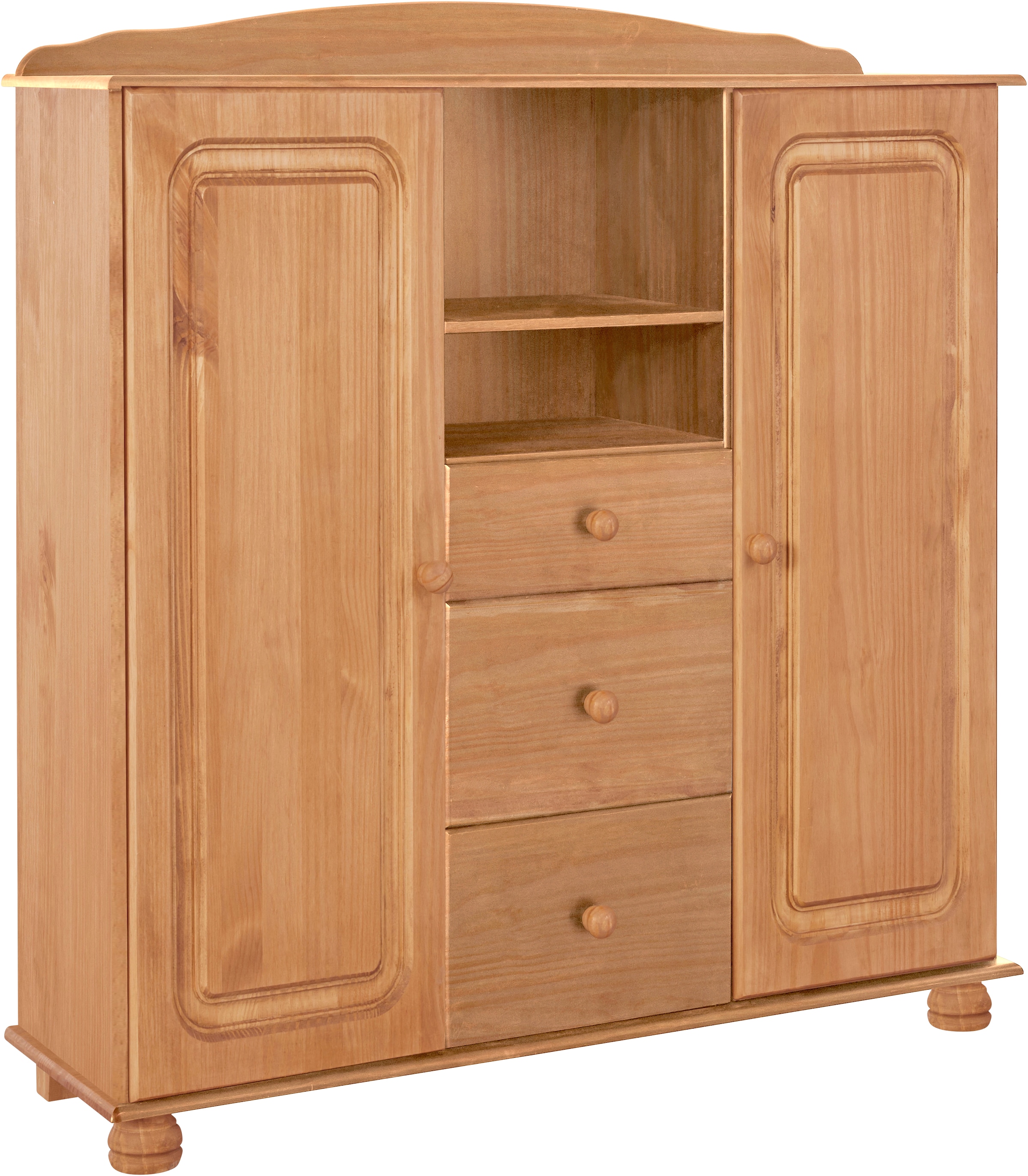 Home affaire Buffet haut »Mette« Stauraumschrank mit 3 Schubladen und verstellbaren Einlegeböden