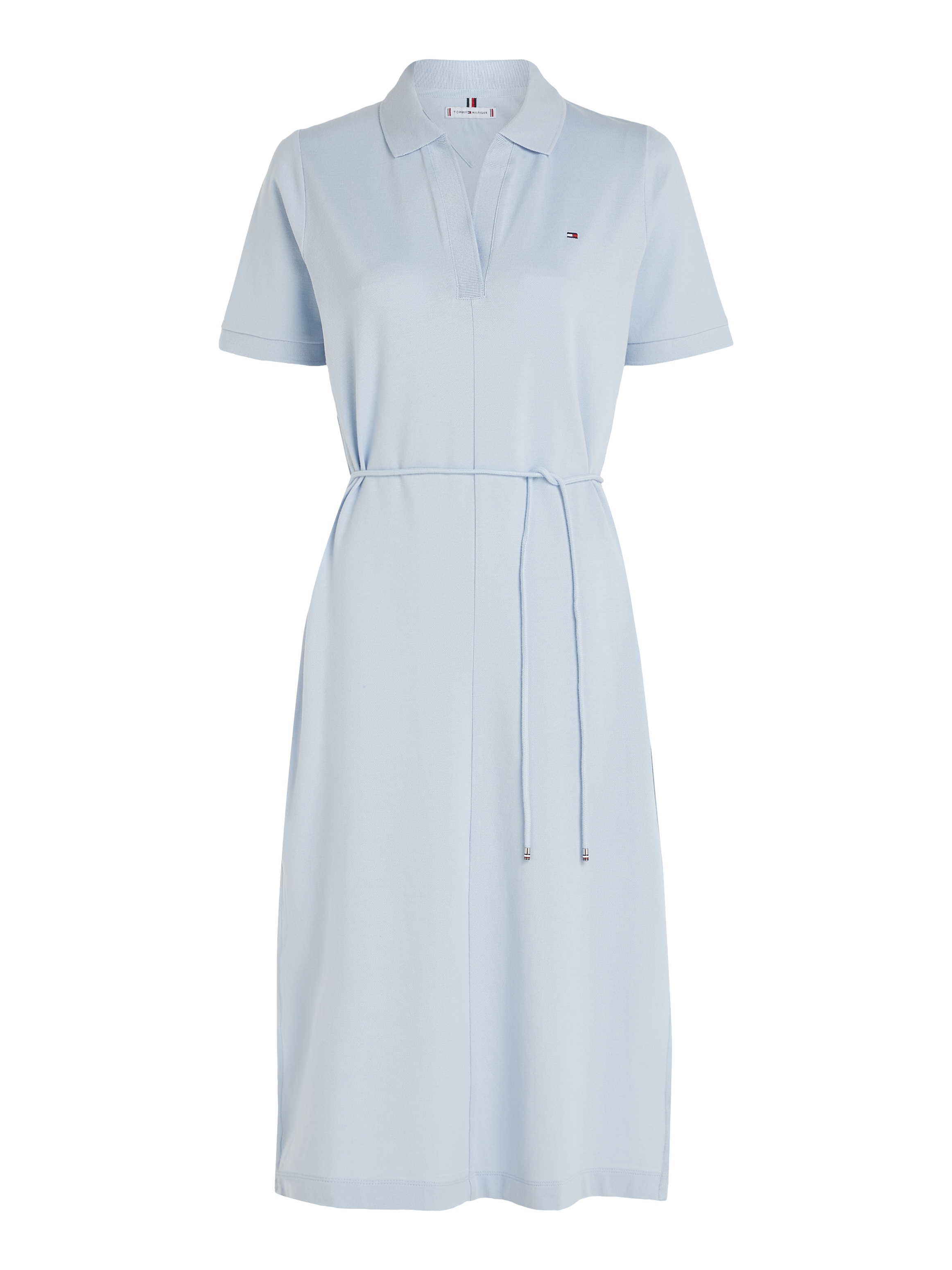 Tommy Hilfiger Polokleid »OPN PLKT LYLL POLO DRS WAIST DTL« mit Seitenschlitzen