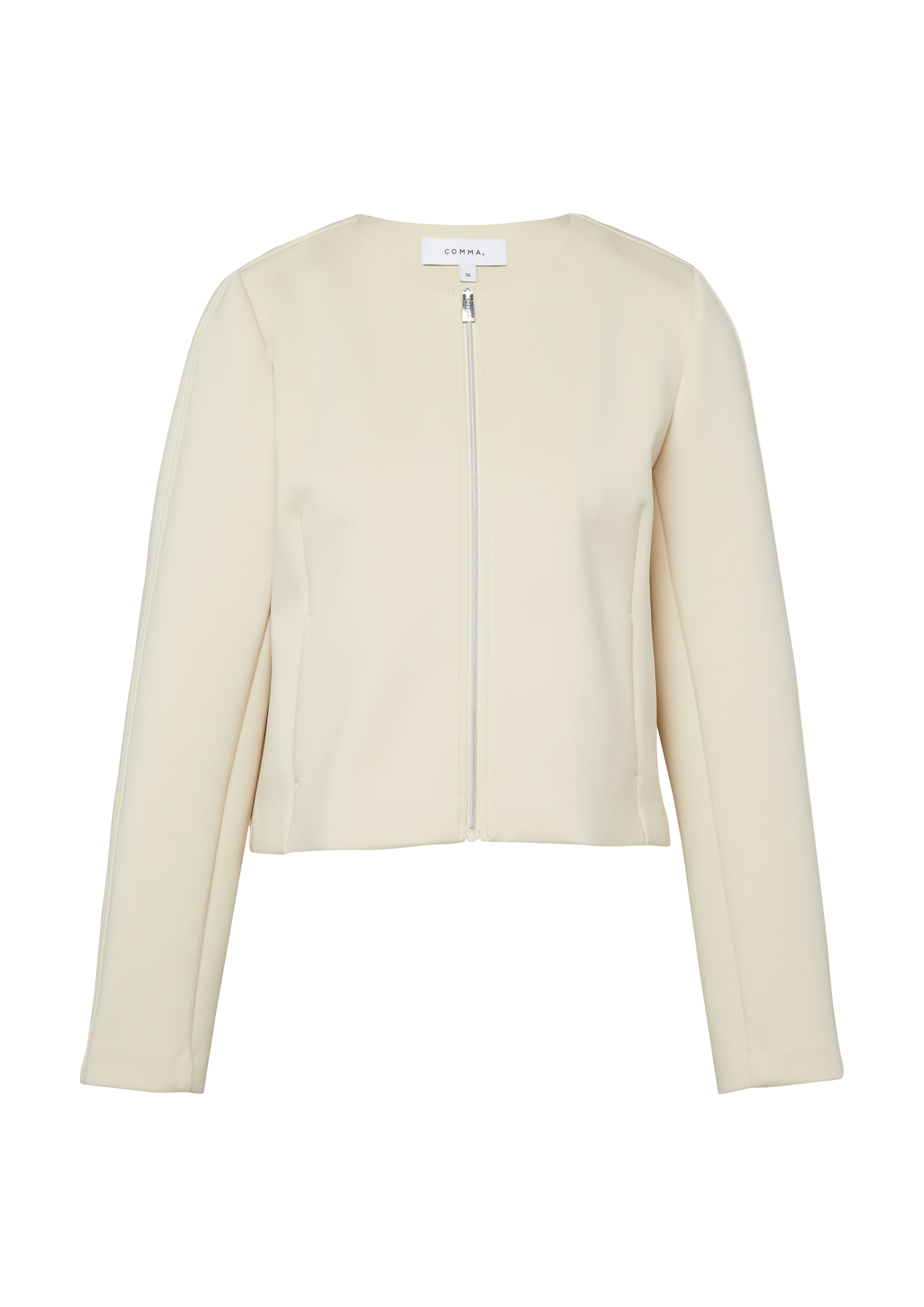 Comma Veste courte aus weicher Scuba-Qualität - elastisch