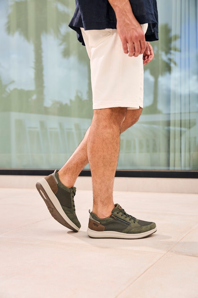 Rieker Sneaker  , Halbschuh, Freizeitschuh, Schnürschuh mit seitlichem Reissverschluss