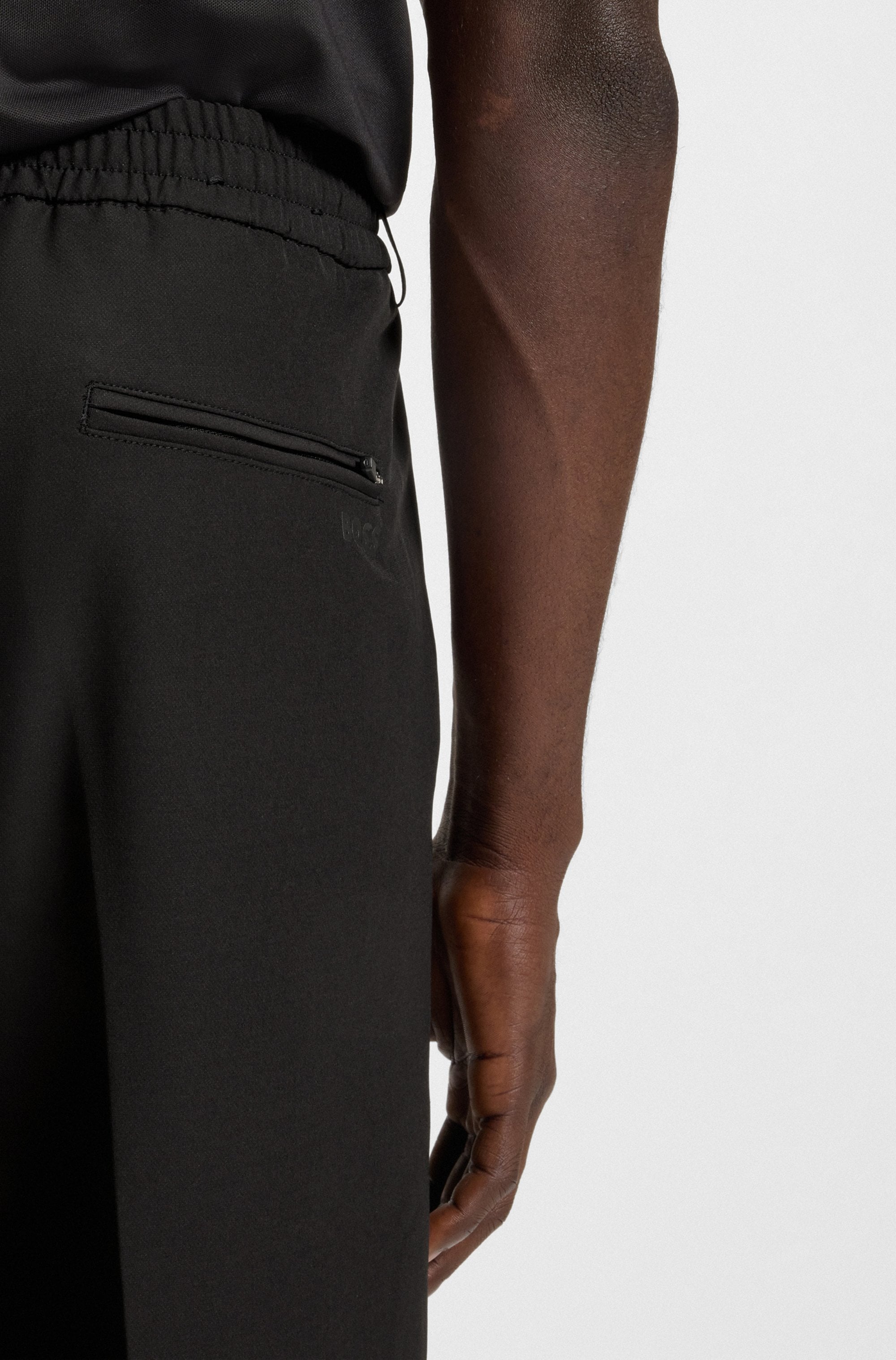 BOSS GREEN Pantalon tissé »T Convert«  Elastischer Taillenbund und Kordelzug, Gürtelschlaufen Anzughose