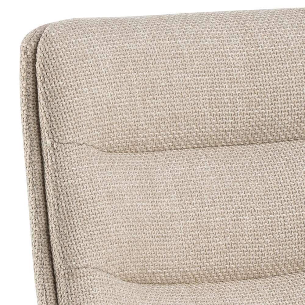 ACTONA GROUP Tabouret de bar »Adisa Barstuhl, Küchenstuhl,« Tissu, pied trompette noir, vérin à gaz, pivotant, lot de 2