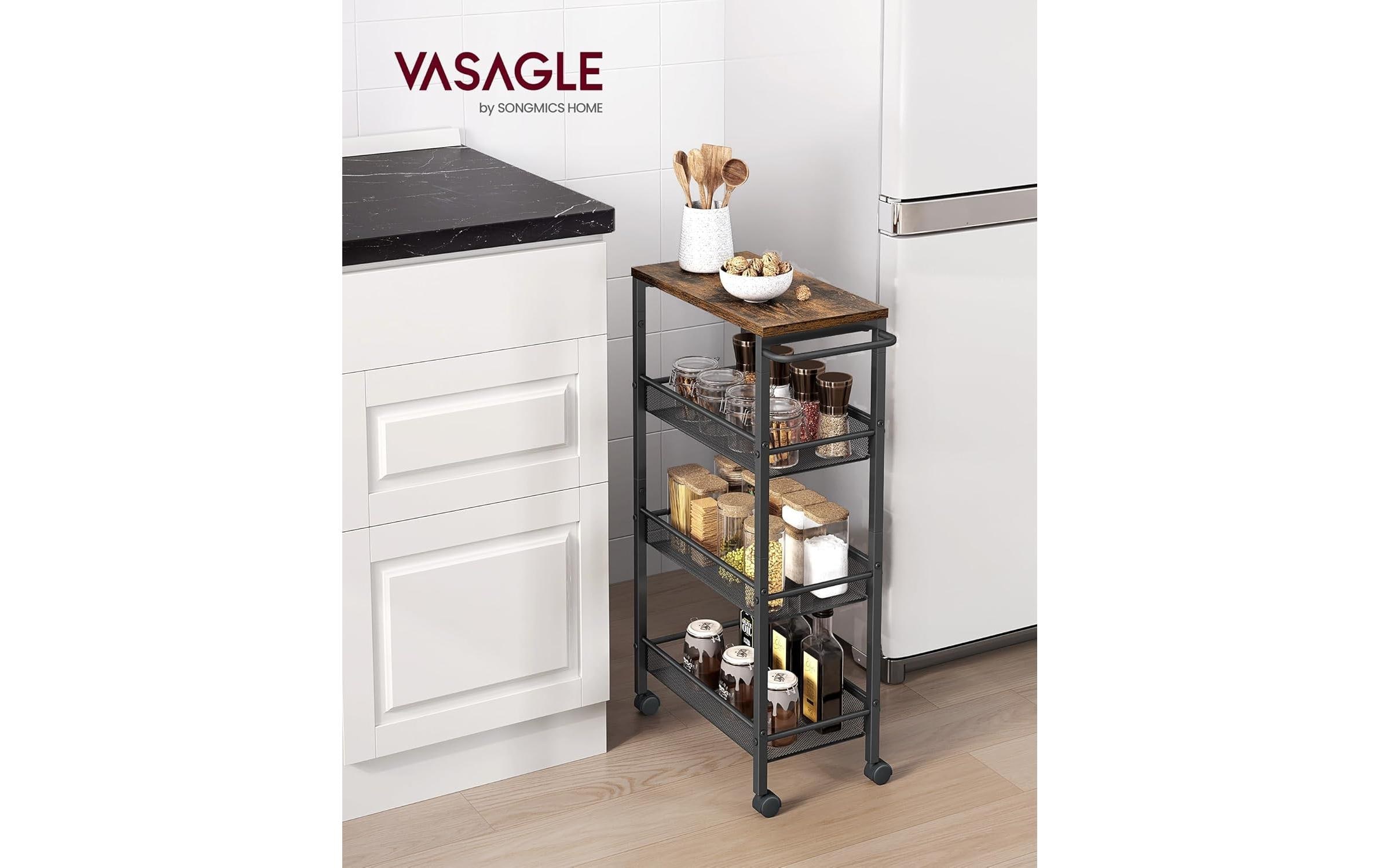 VASAGLE Rollwagen »Industrial 45.4 x 77 x 13 cm«