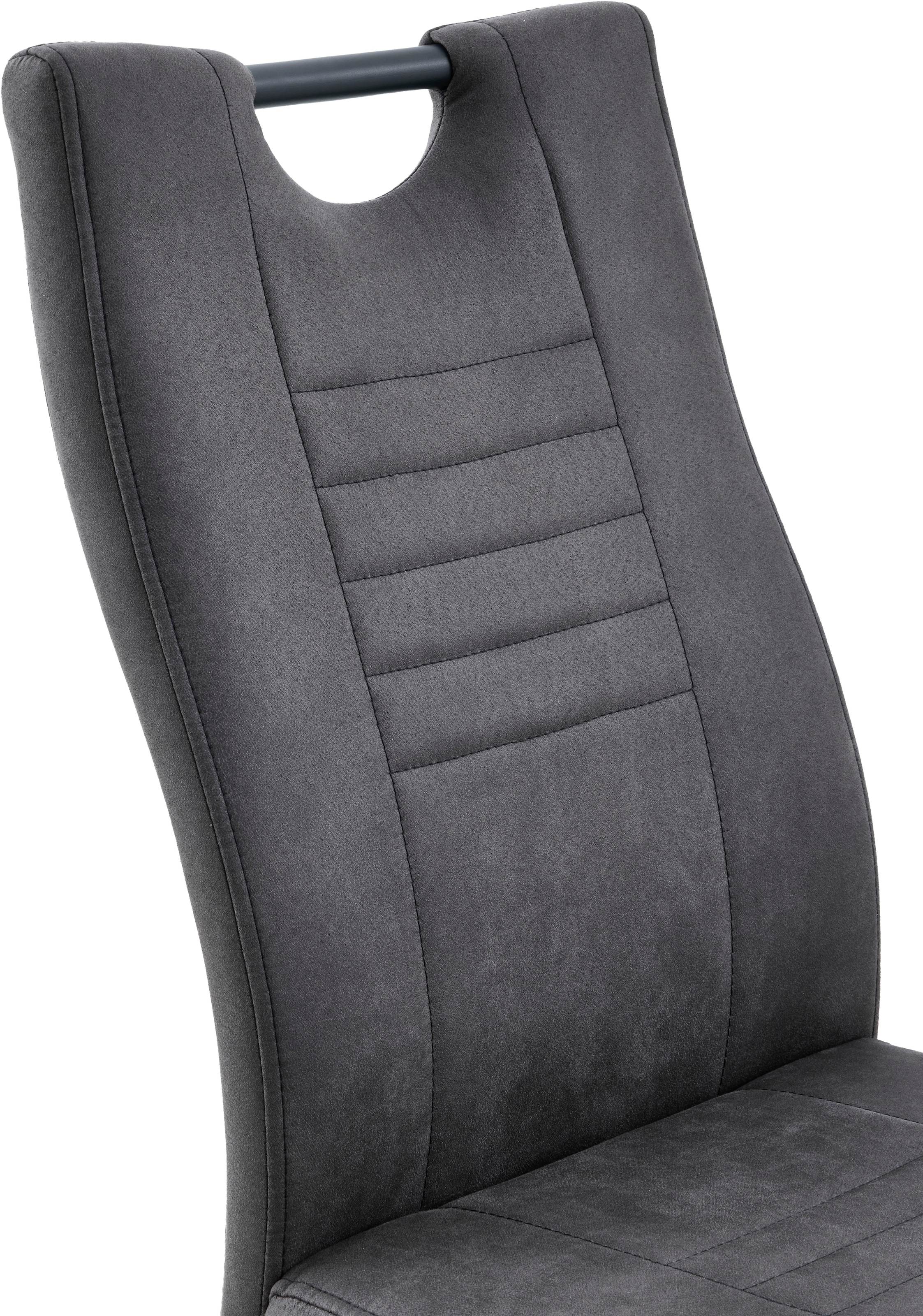 GOODproduct »"Altona", Esstisch ausziehbar plus 6 Stühle, TOPSELLER!« Esstisch ausziehbar 140 - 180 cm, 6 Freischwinger, 7 tlg. tlg. Säulentisch 140-180x90 cm, Stuhl mit Federkorb, 140 kg belastbar