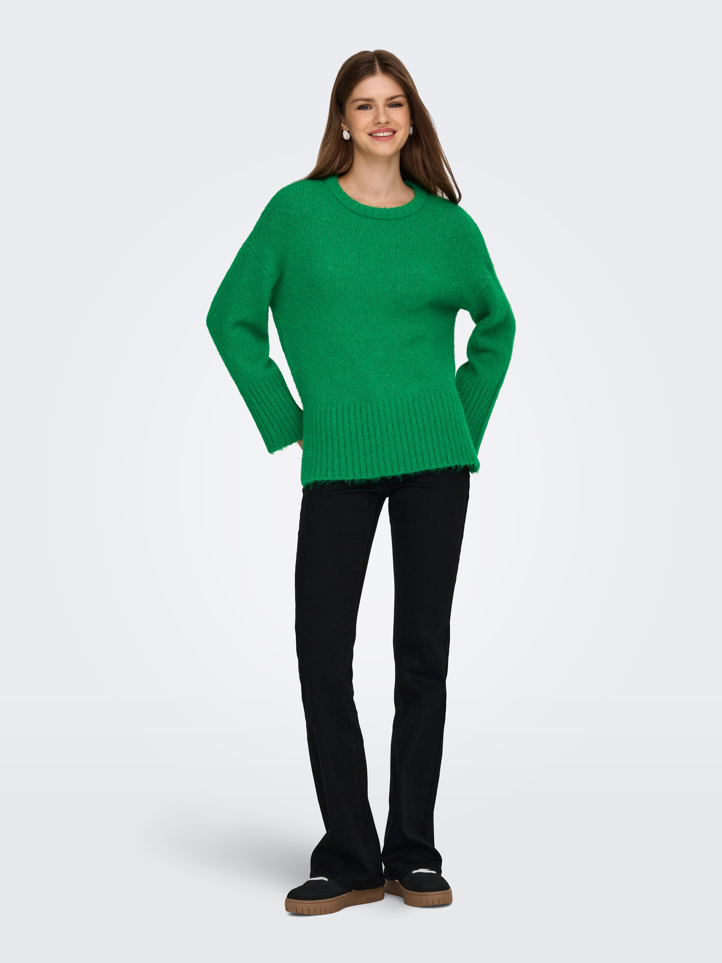 ONLY Pull à col rond »ONLMAGGIE LIFE LS LOOSE ONEK CC KNT«
