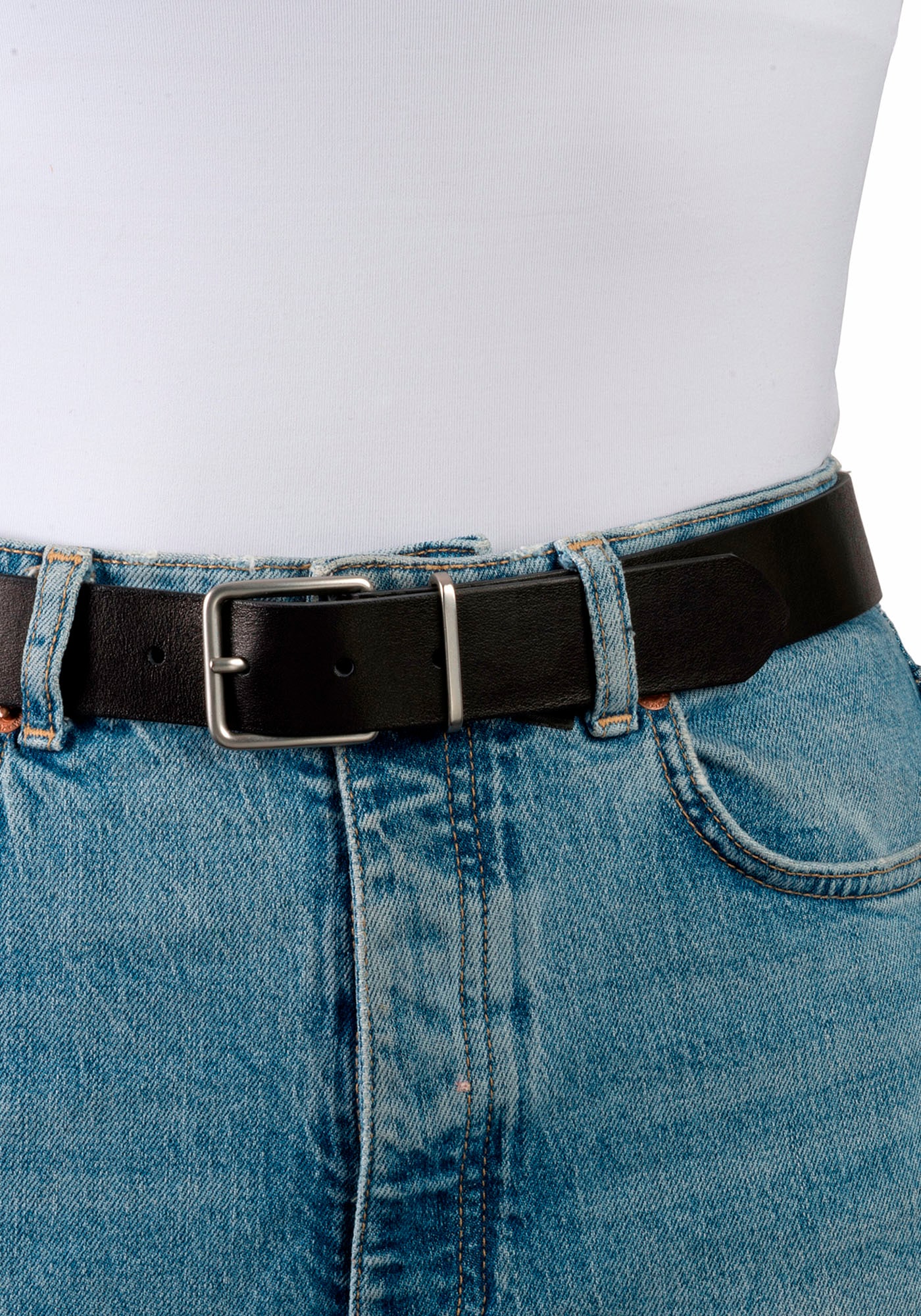 TOM TAILOR Ceinture en cuir »TTREGGIE« 3,5 cm breiter Damengürtel, Must-Have zu Denim und Formell