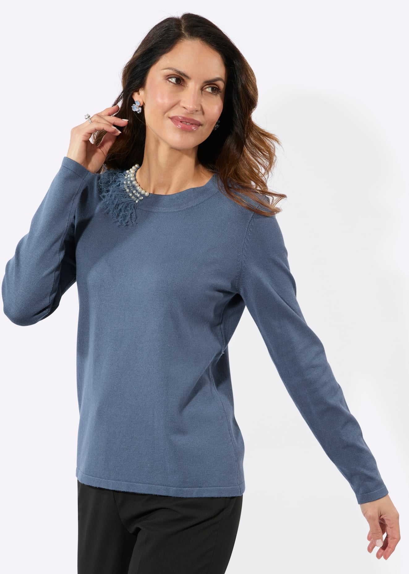   Pull à col rond »Pullover«