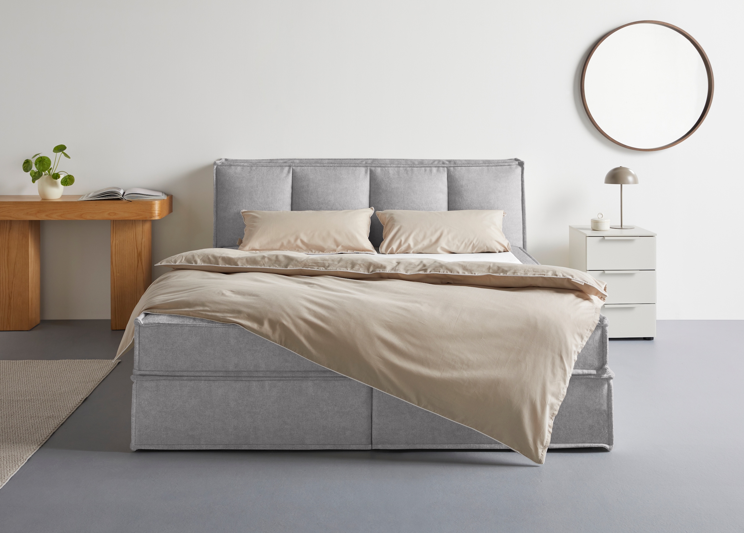 LeGer Home by Lena Gercke Boxspringbett »Addyson« Härtegrade H2, H3 und H4 wählbar,  Boxspringbett inkl. Topper, 2 Matratzen